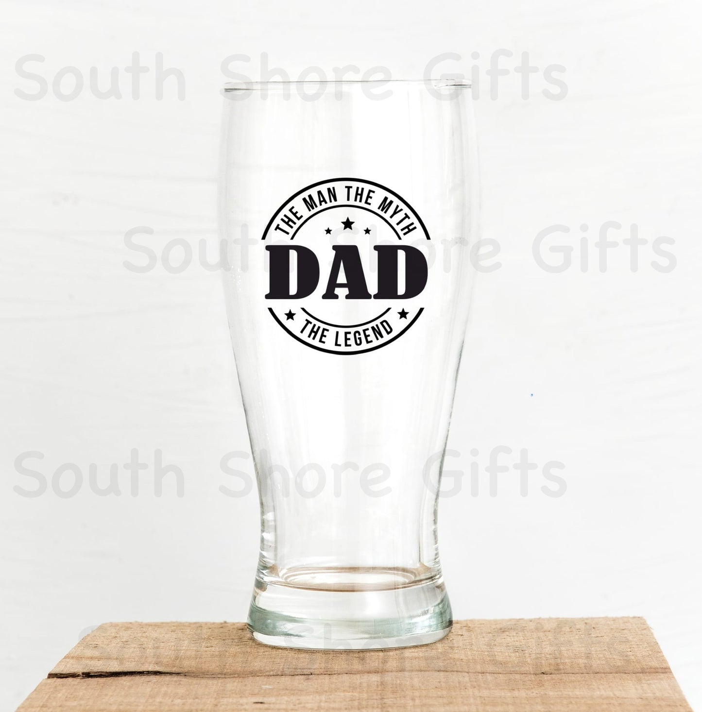 The Man, The Myth, The Legend - Dad - Glass and Bottle Opener Set