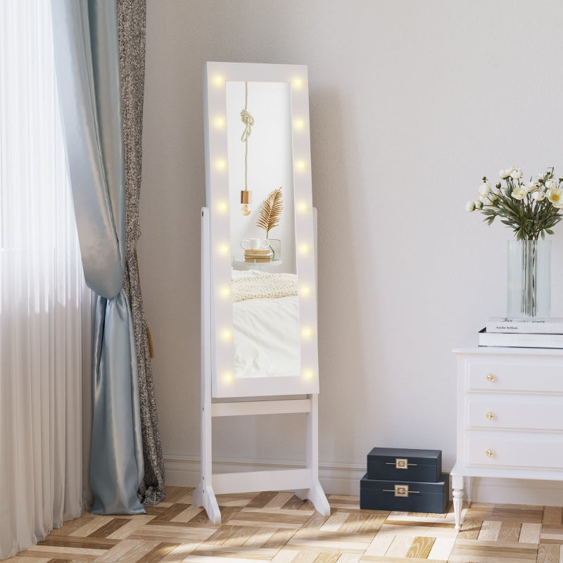 LED Mirrored Jewellery Cabinet