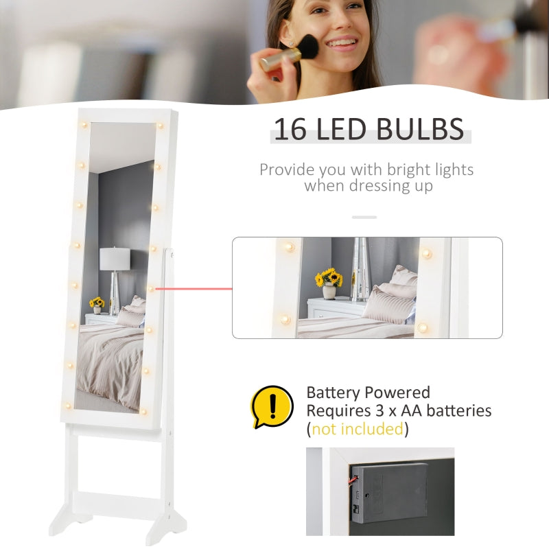 LED Mirrored Jewellery Cabinet