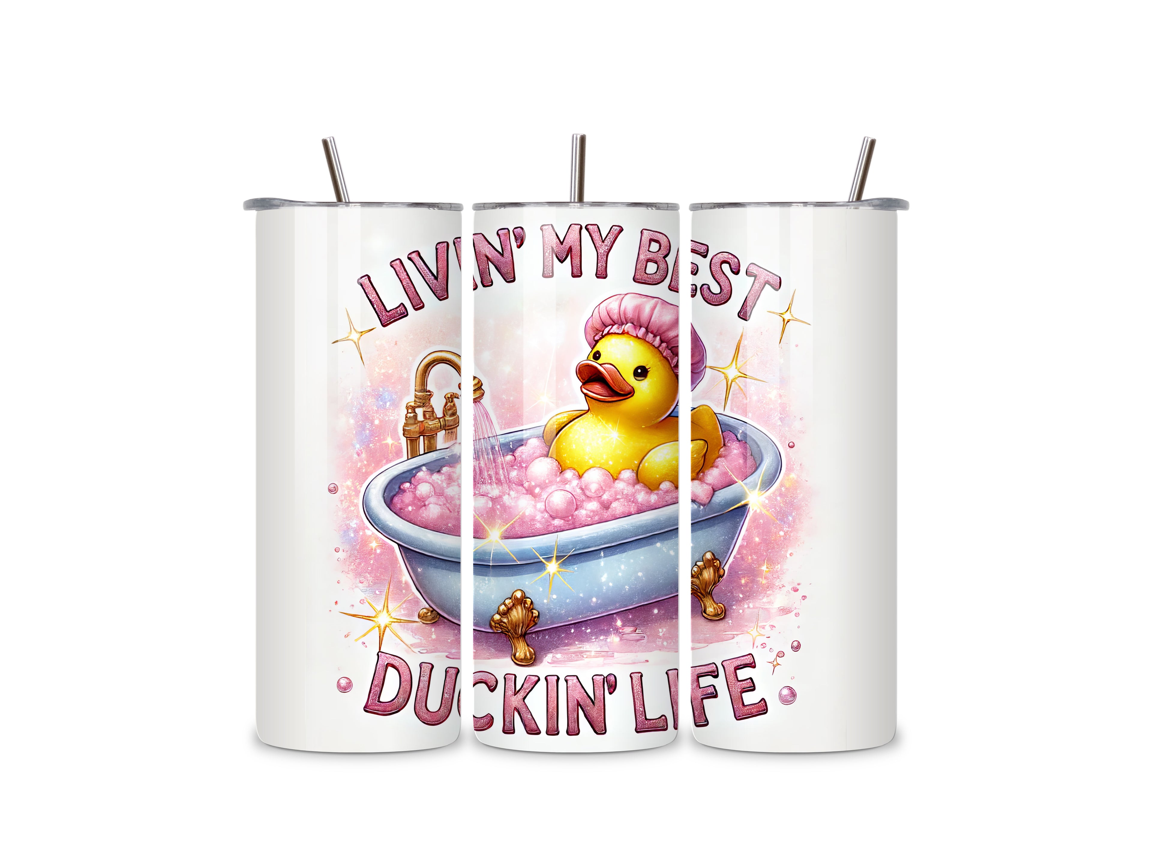 Best Ducking Life 20oz Stainless Steel Skinny Tumbler