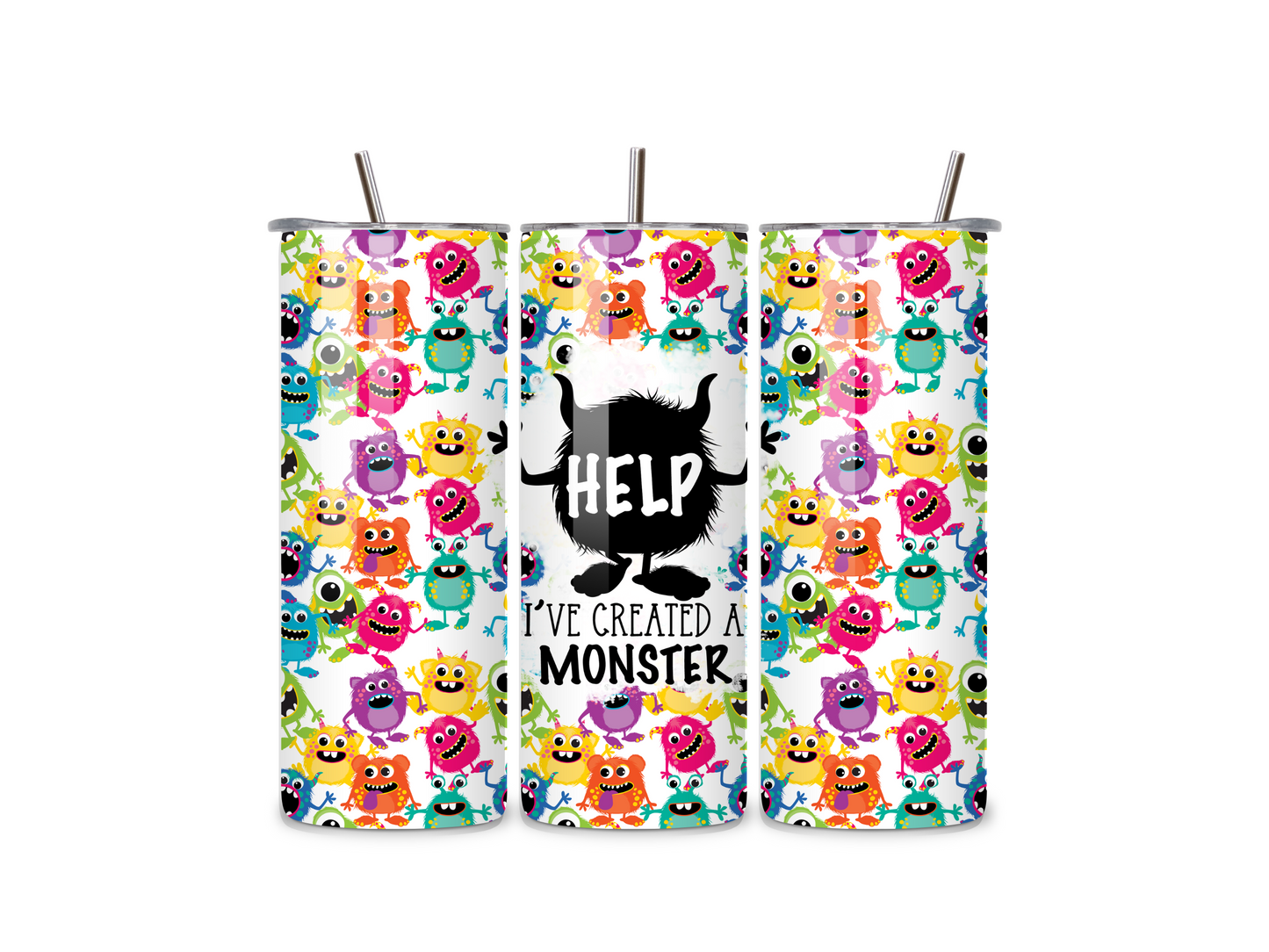 "Help, I’ve Created a Monster" Tumbler Set – 20oz & 12oz