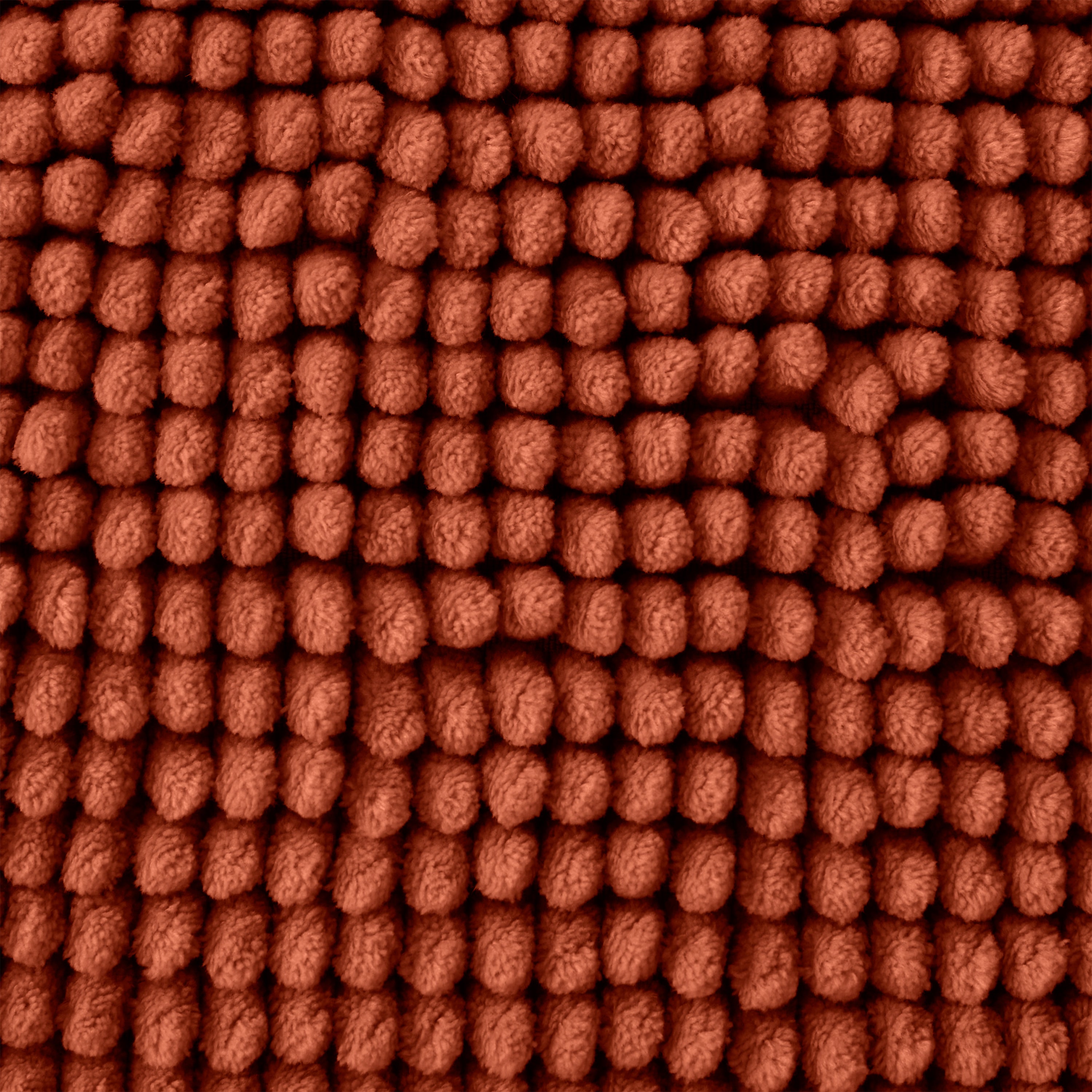 Bobble Textured Bath Mat Terracotta