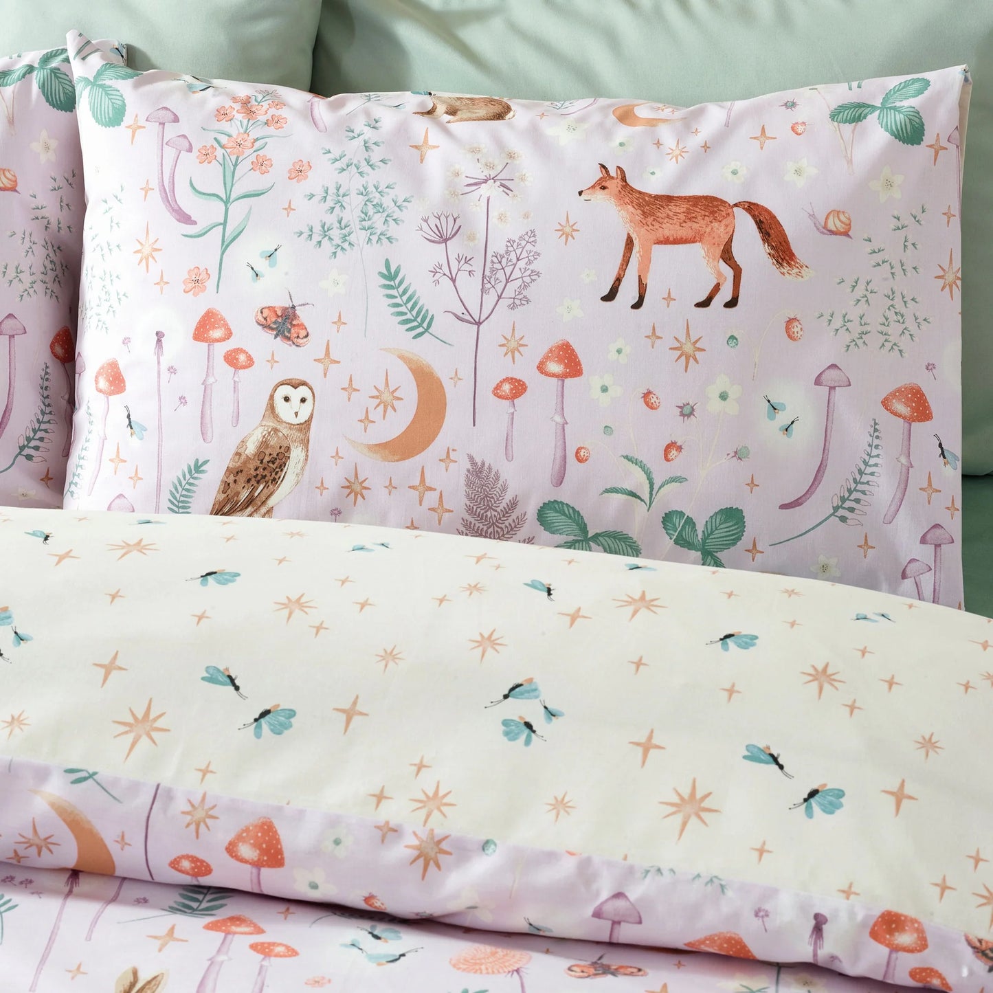 Enchanted Twilight Reversible Duvet Set - Lilac