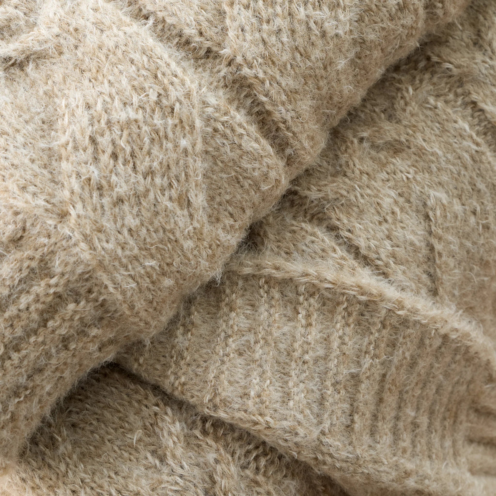 Cosy Soft Cable Knit Blanket Throw in 3 Colour Options