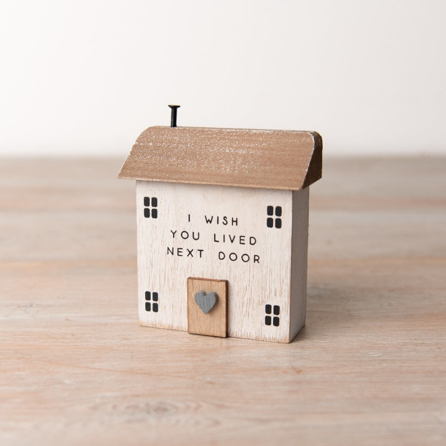 Lived Next Door Wooden House, 9.5CM