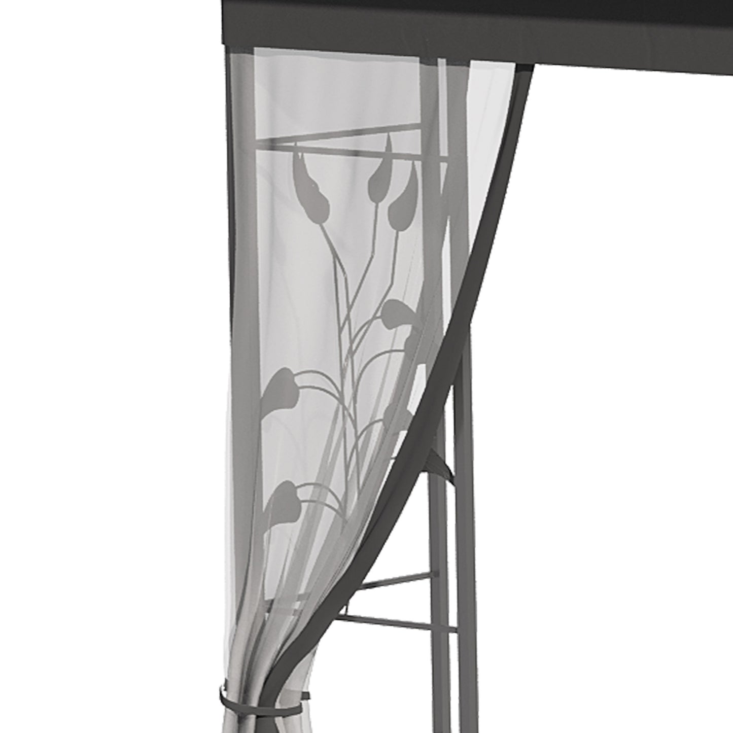3 x 3(m) Steel Frame Double Roof Garden Gazebo - 3 Colour Options