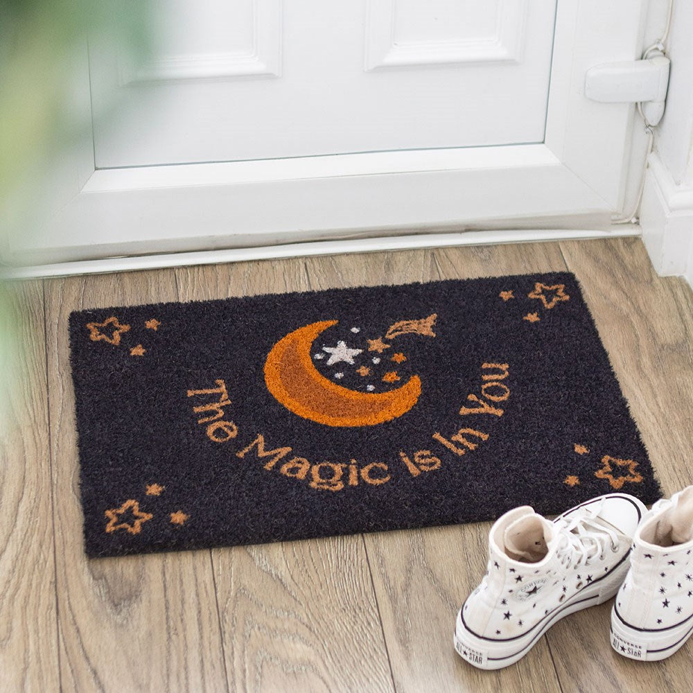 Purple The Magic is in You Doormat