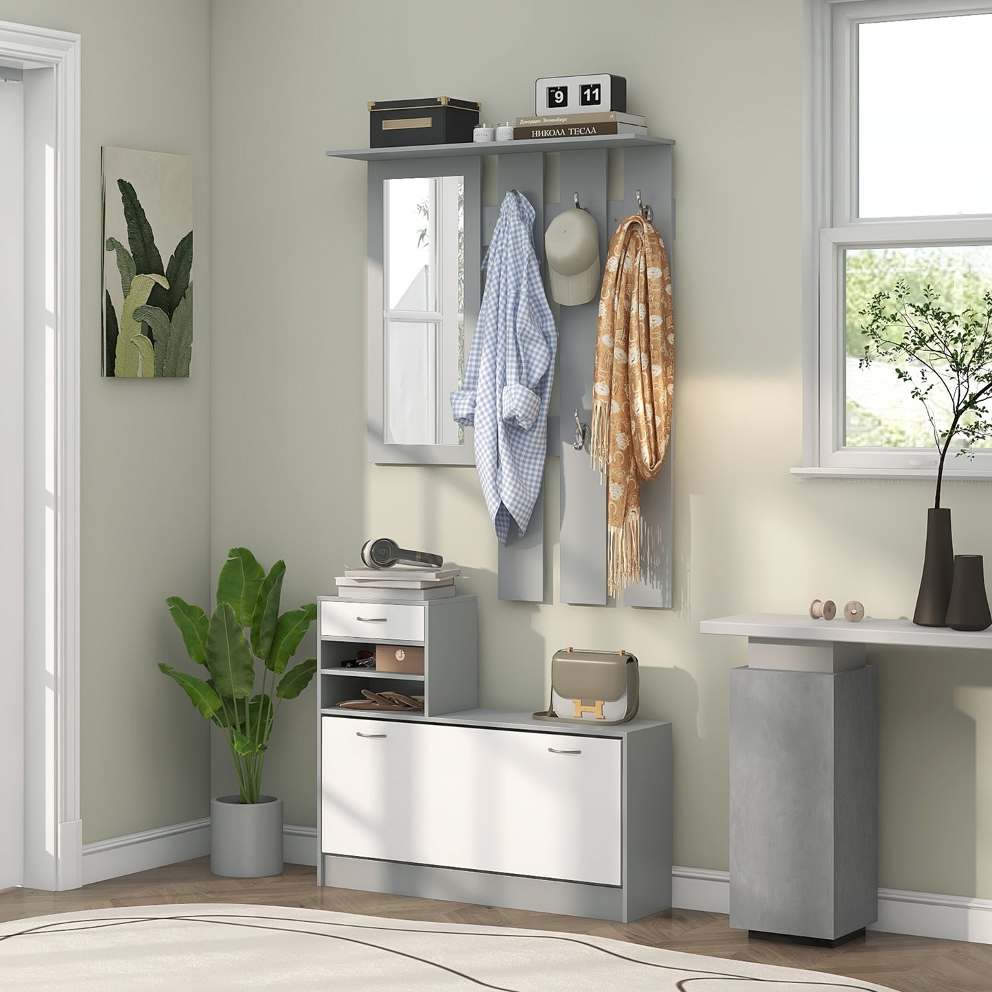 Three-in-One Hallway Storage Set - 3 Colour Options