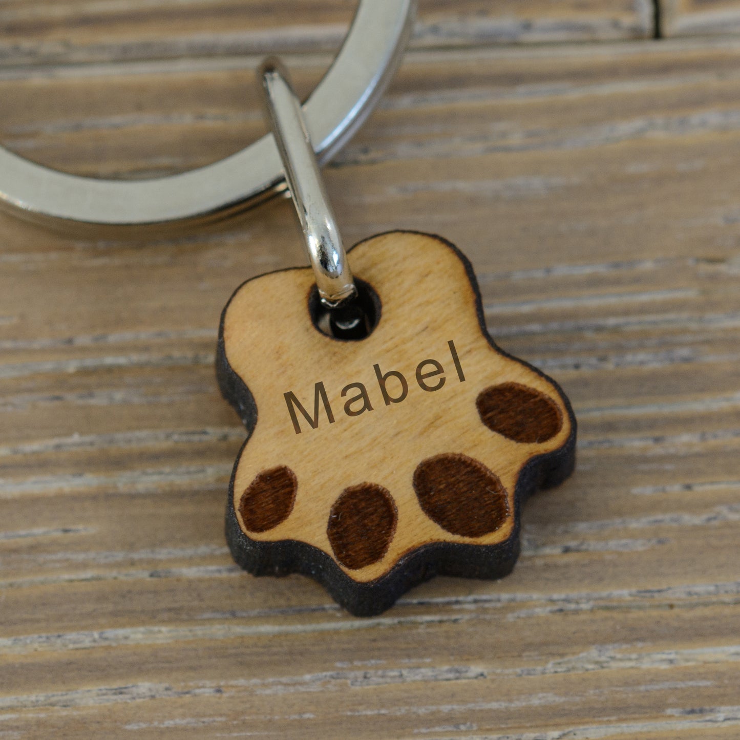 This . . . belongs to . . . Pawprint Key Ring