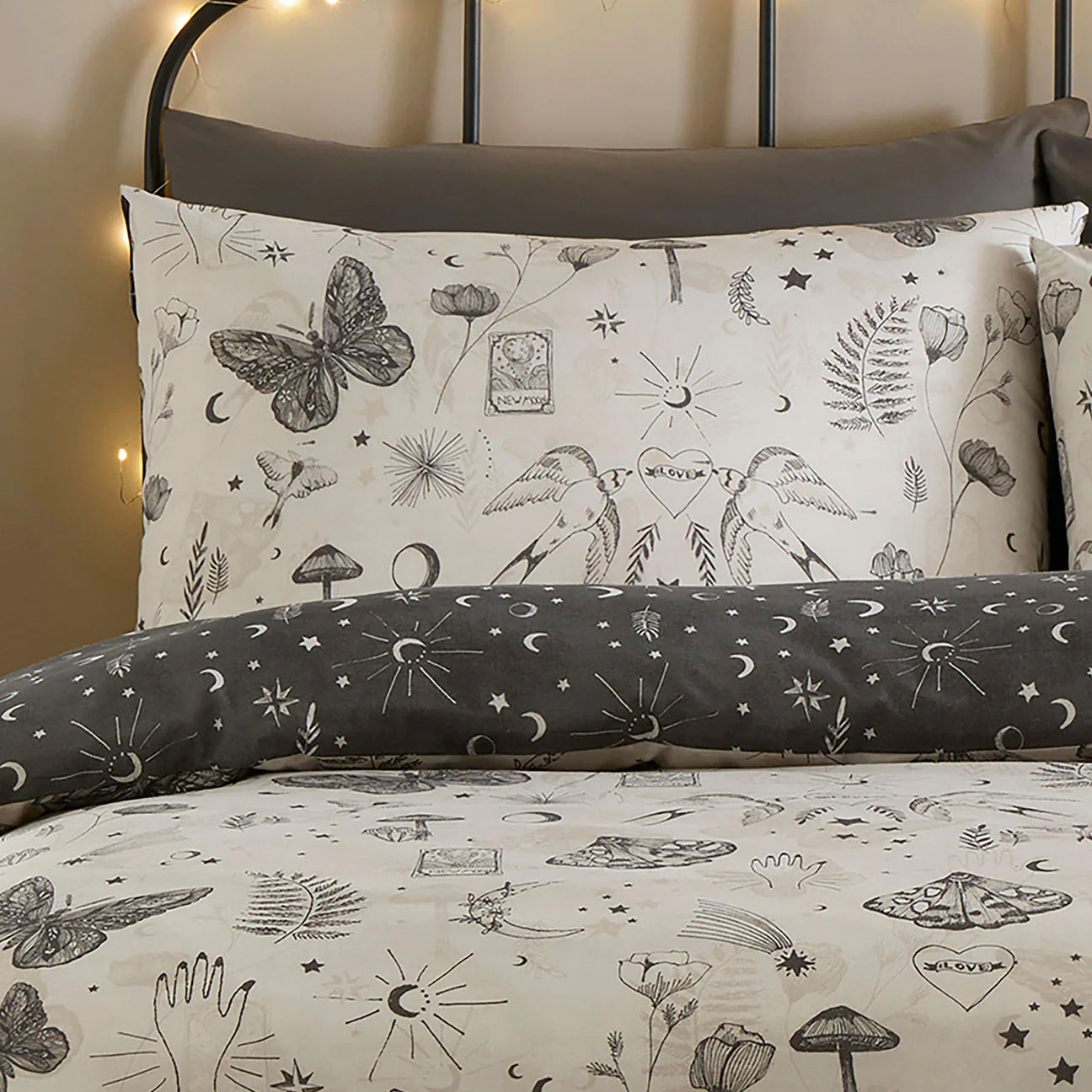 Duvet Cover Set Celeste in Grey