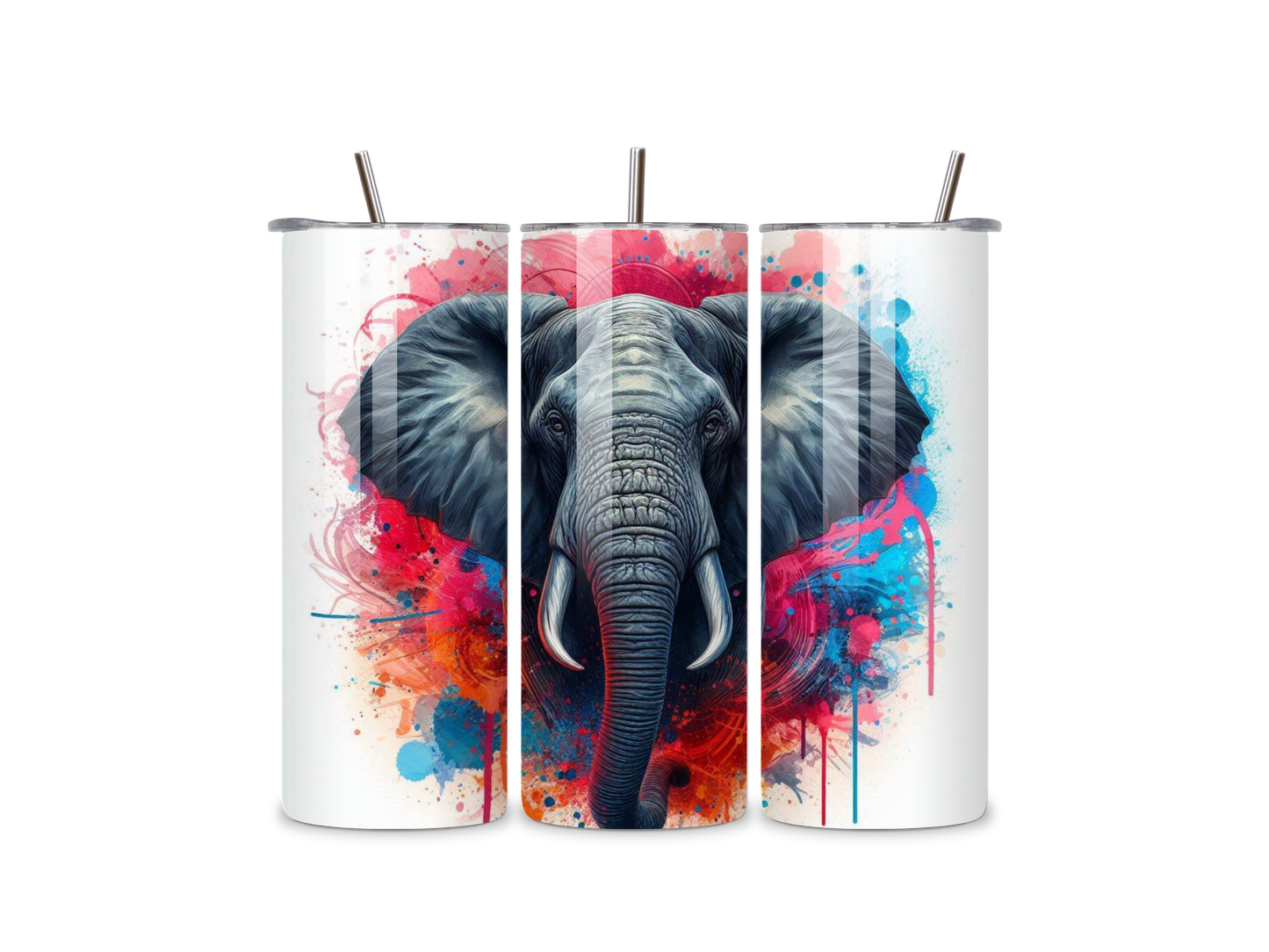 Colour Splash Elephant 20oz Tumbler