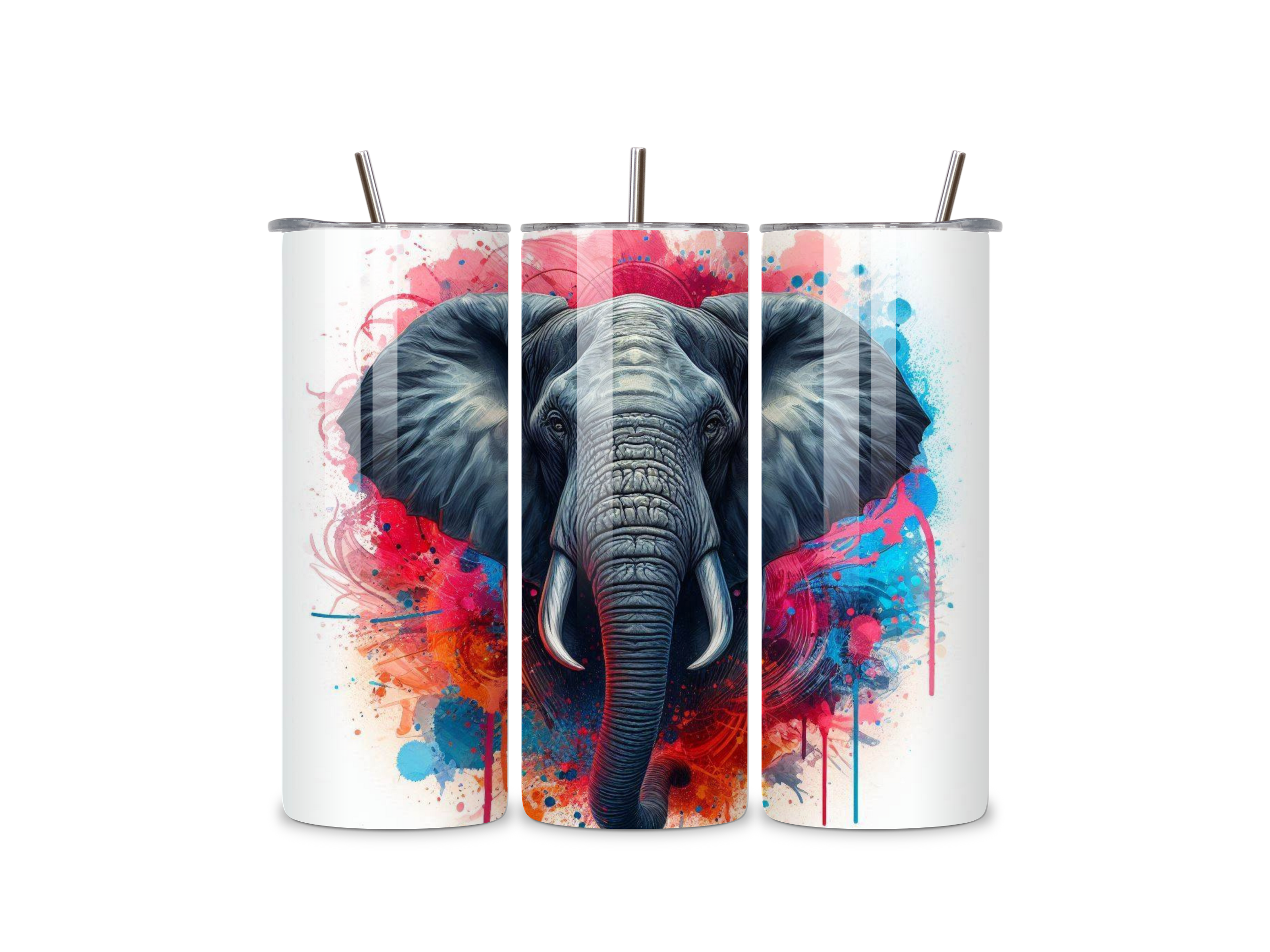 Colour Splash Elephant 20oz Tumbler