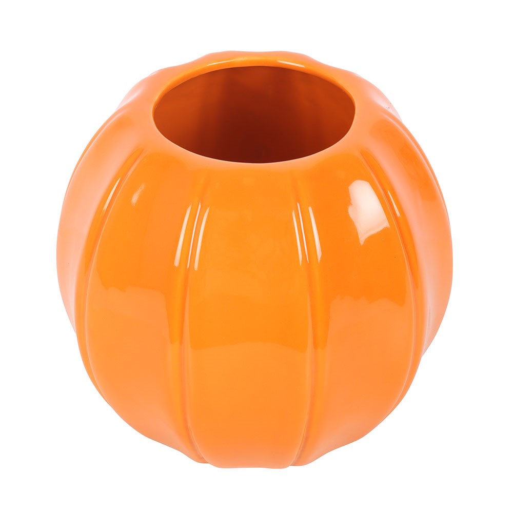 Orange Pumpkin Shape Vase