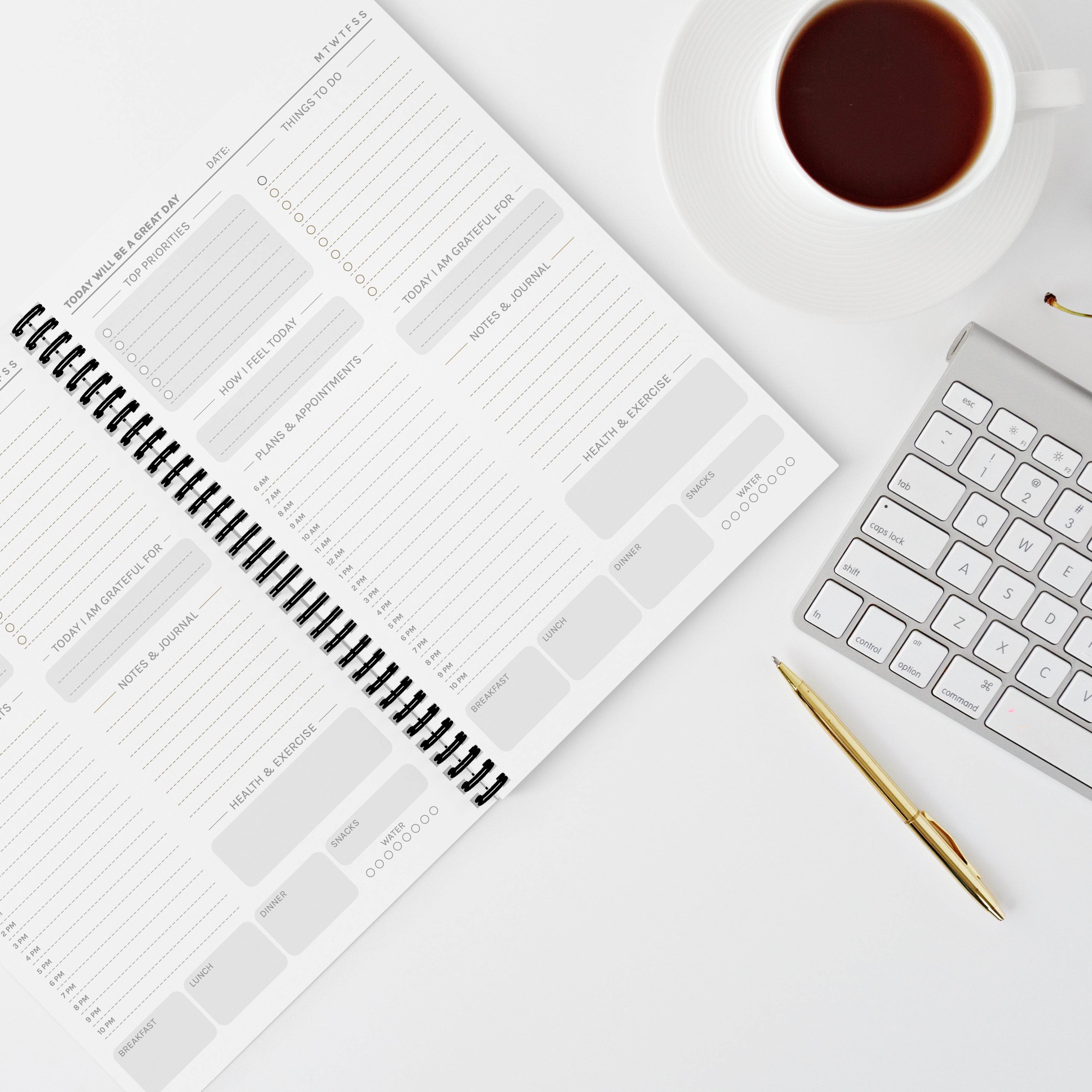 Rich Botanical Photo Upload Daily Planner