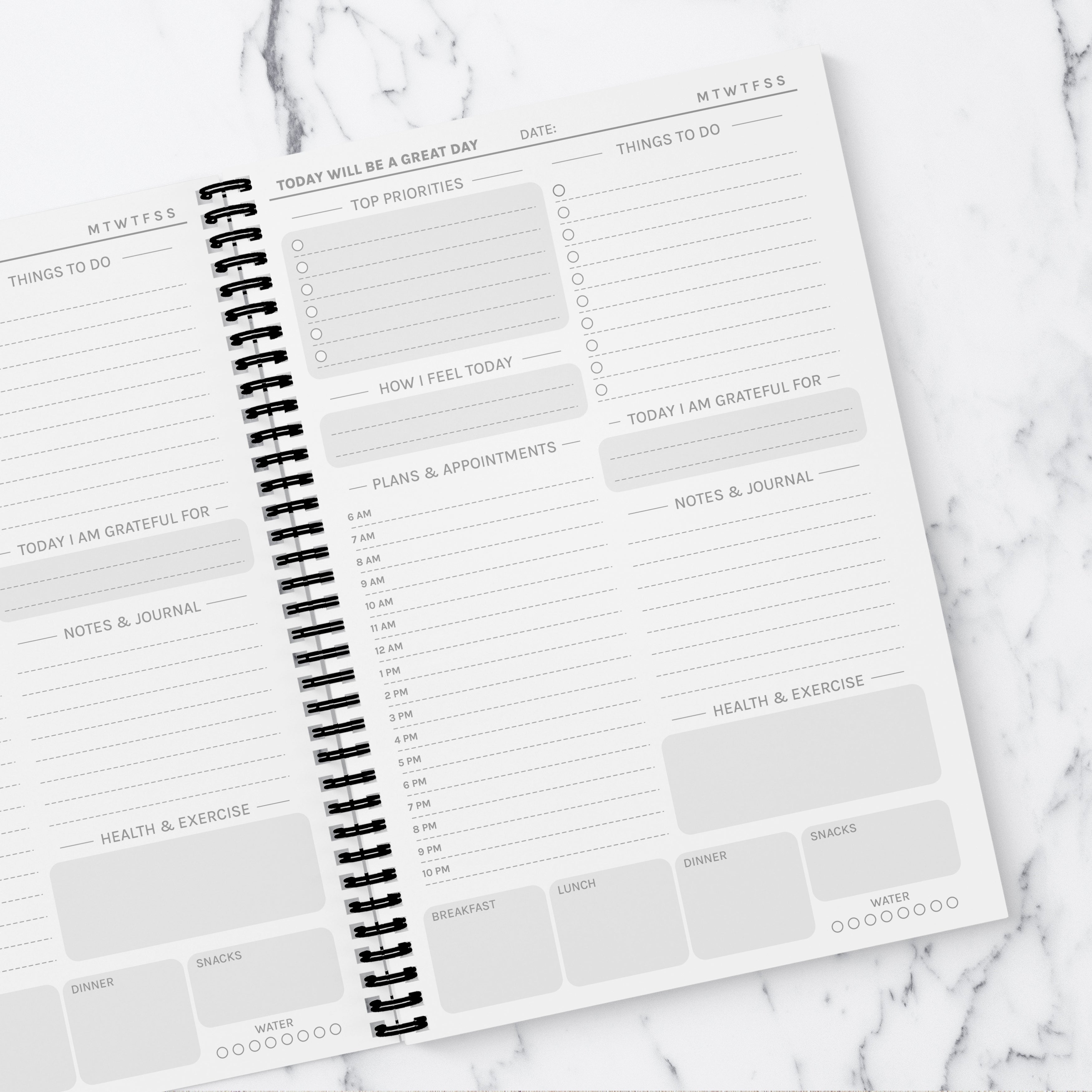 Soft Spring Light Pink Photo Upload Daily Planner