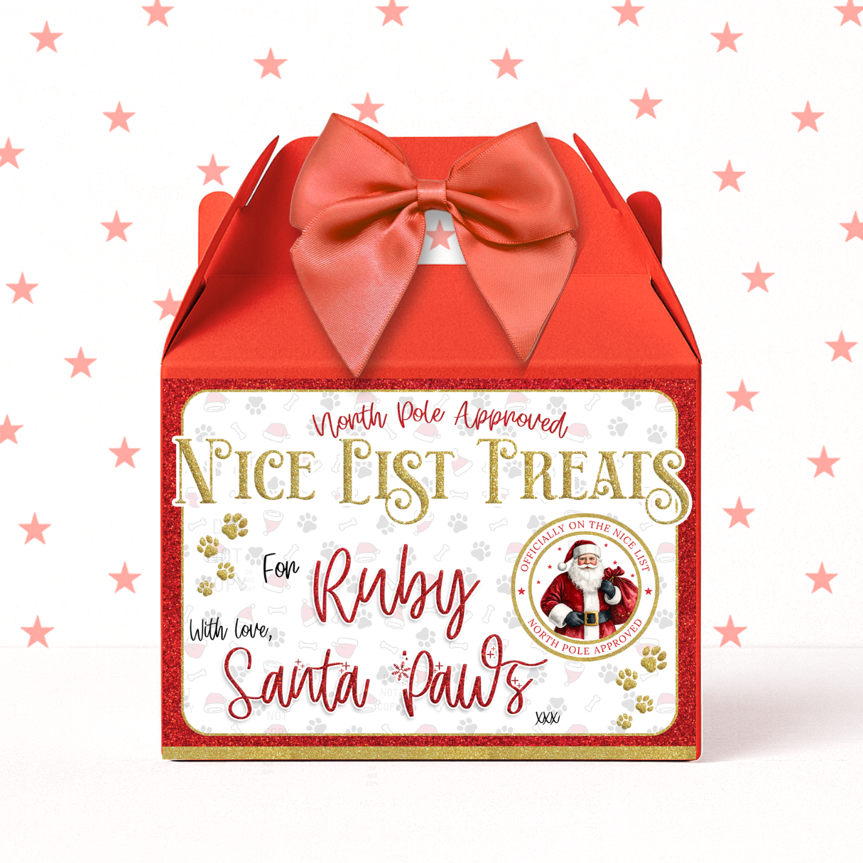 Santa Paws/Claws - Naughty and Nice Lists & Treat Boxes