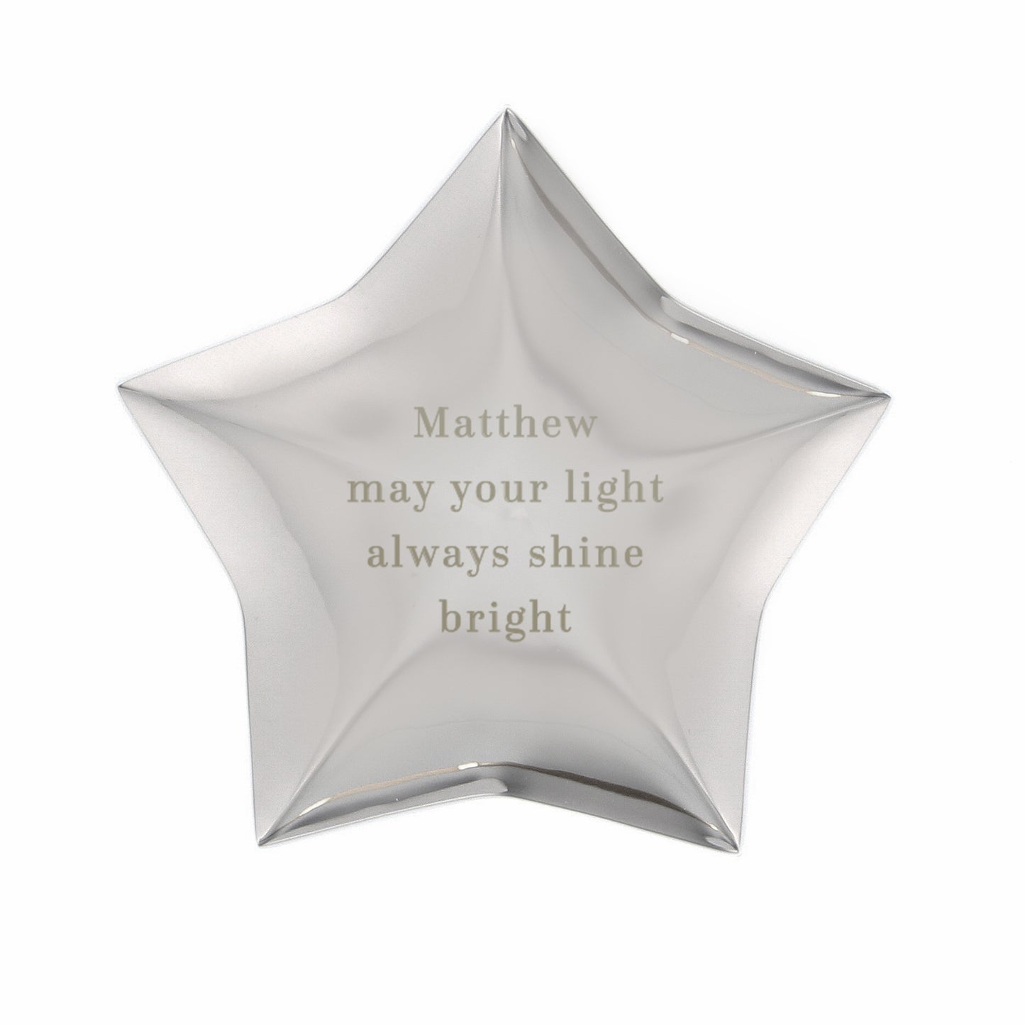 Personalised Engraved Star Trinket Box