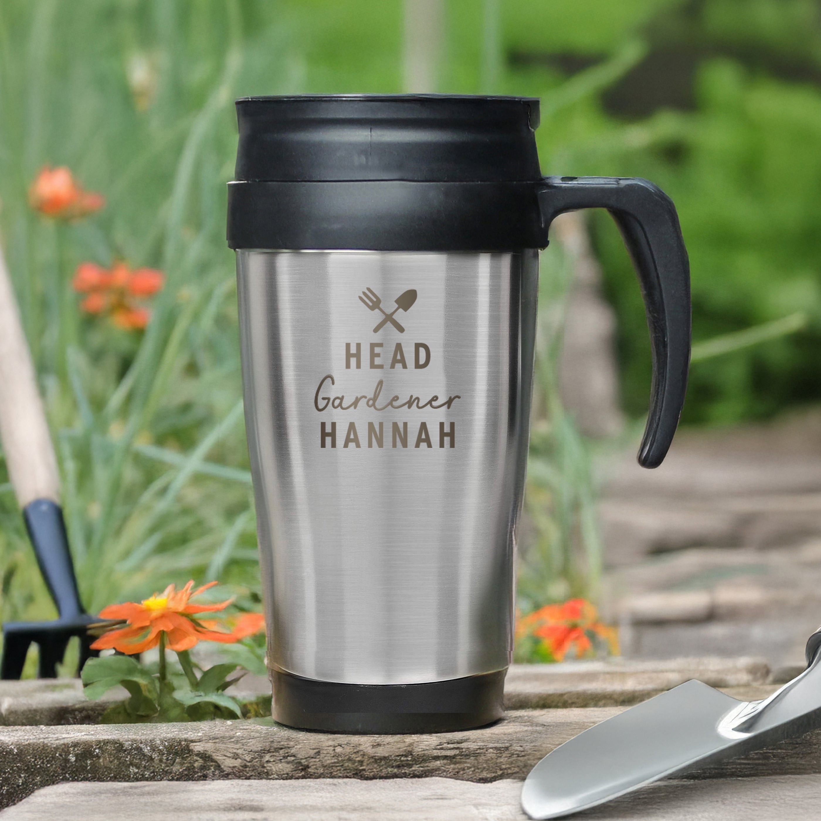 Personalised Head Gardener Travel Mug