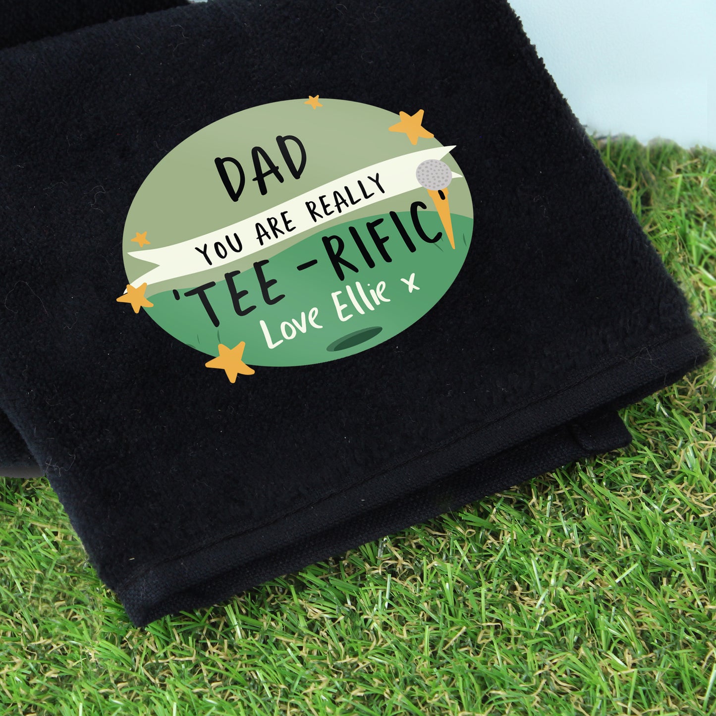 Personalised Tee-rific Golf Towel
