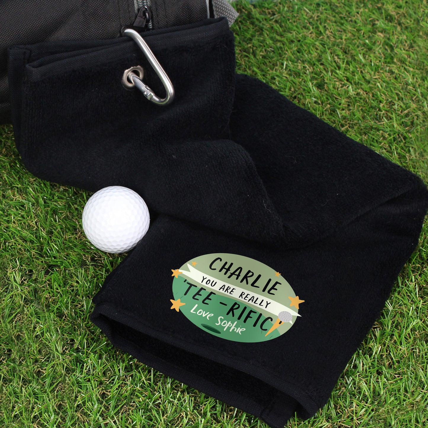 Personalised Tee-rific Golf Towel