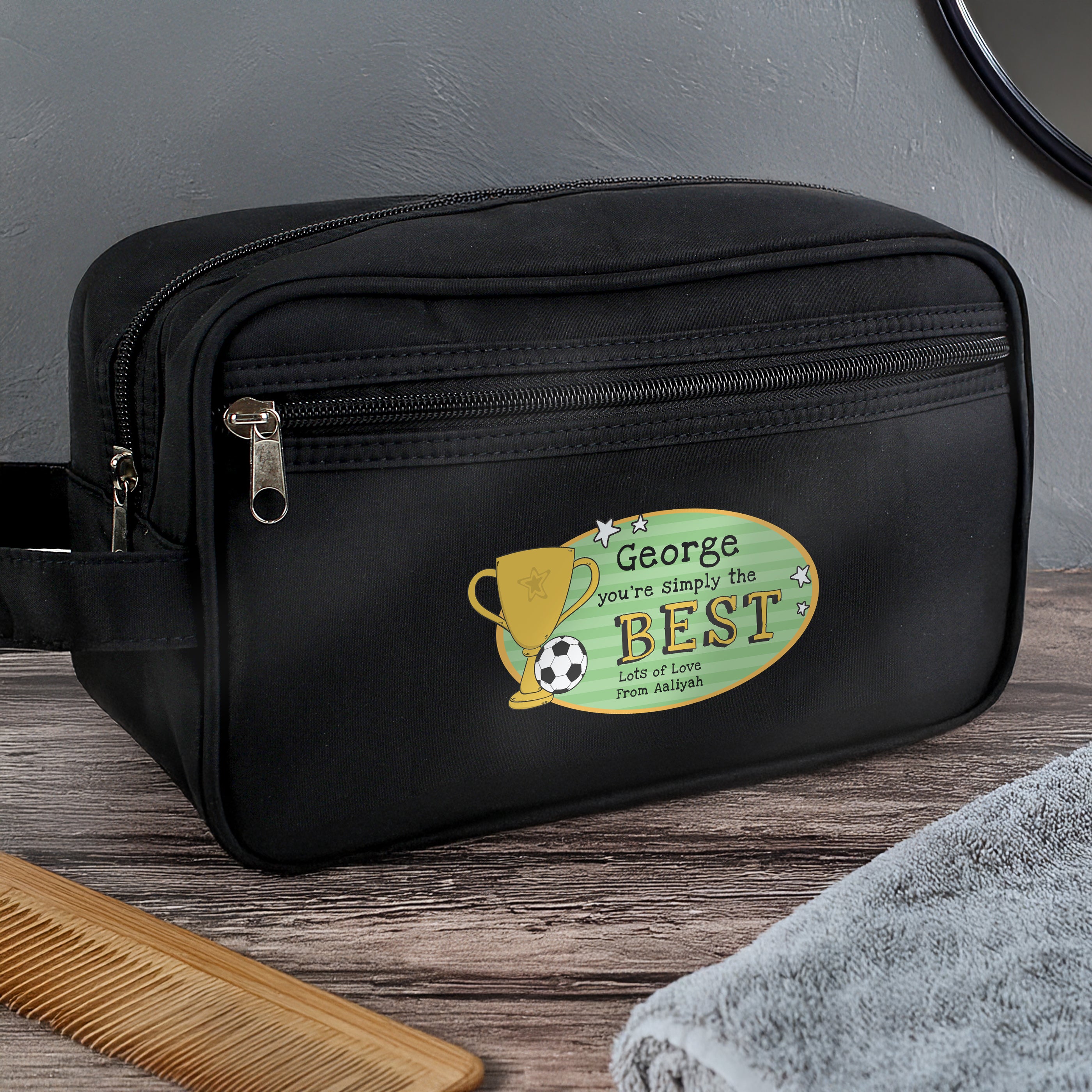 Personalised Simply The Best Toiletry Bag