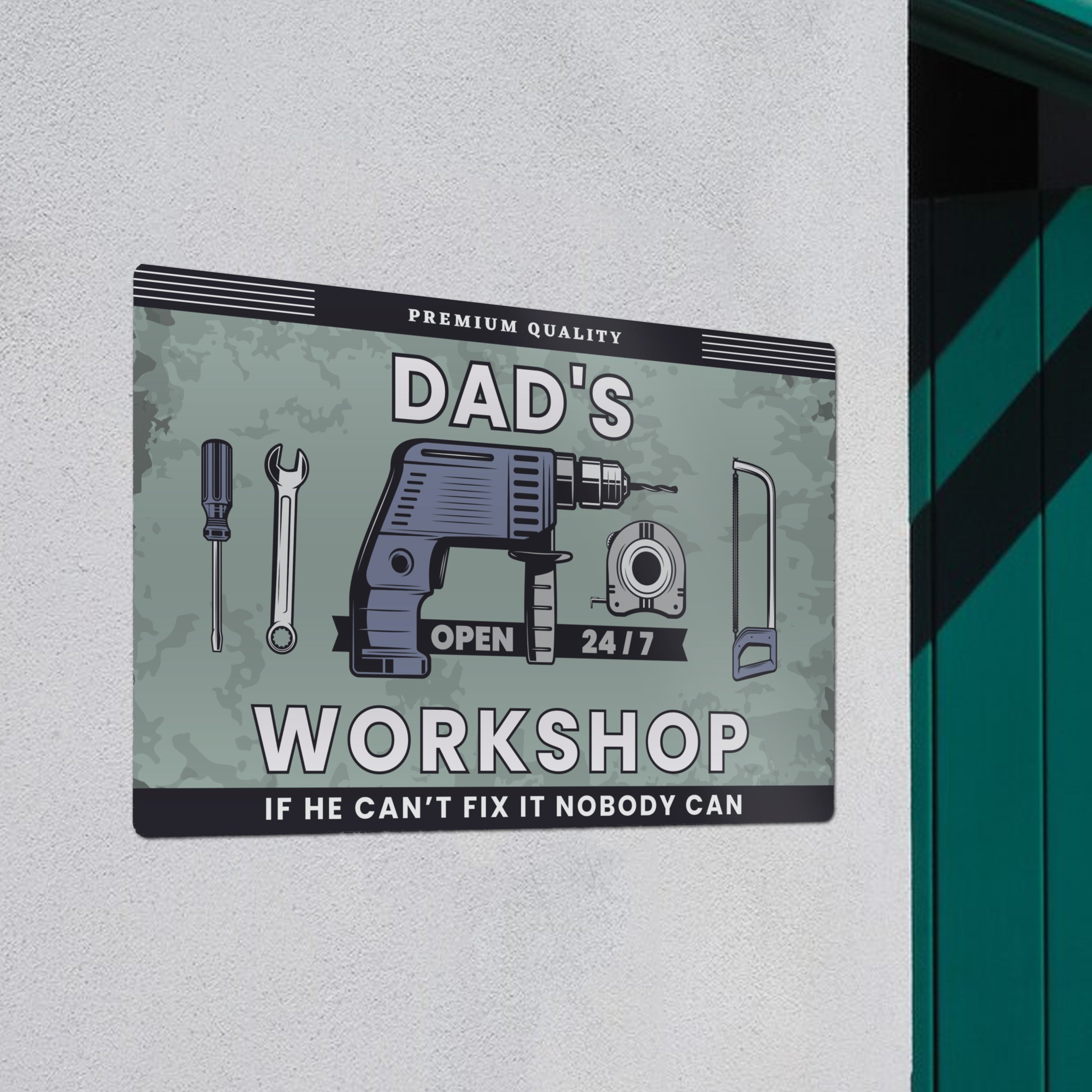 Personalised Workshop Metal Sign