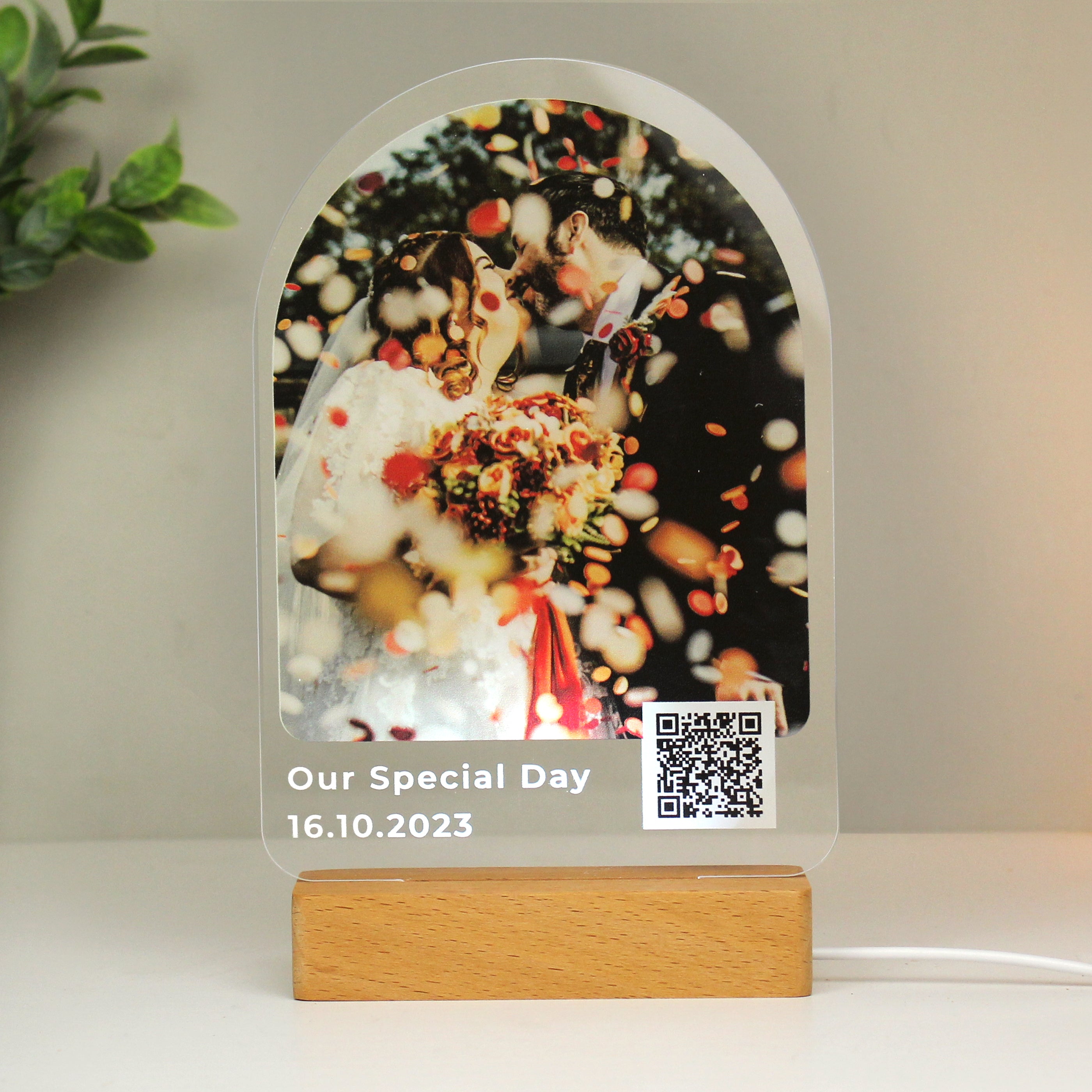 Personalised QR Photo Upload LED Light
