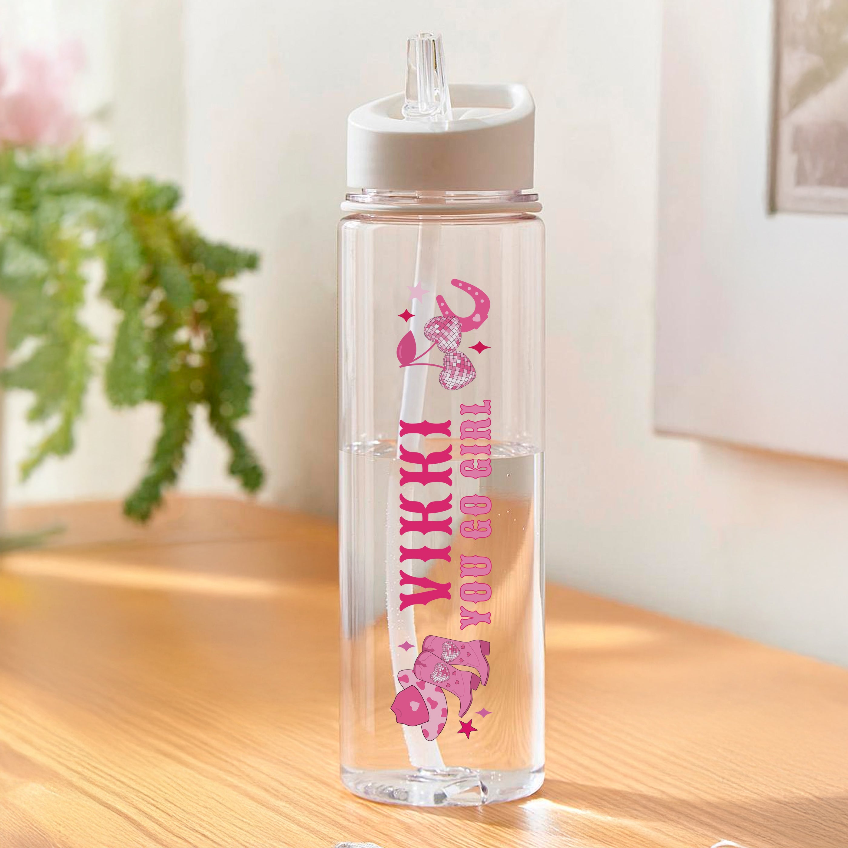 Personalised Cowgirl Water Bottle