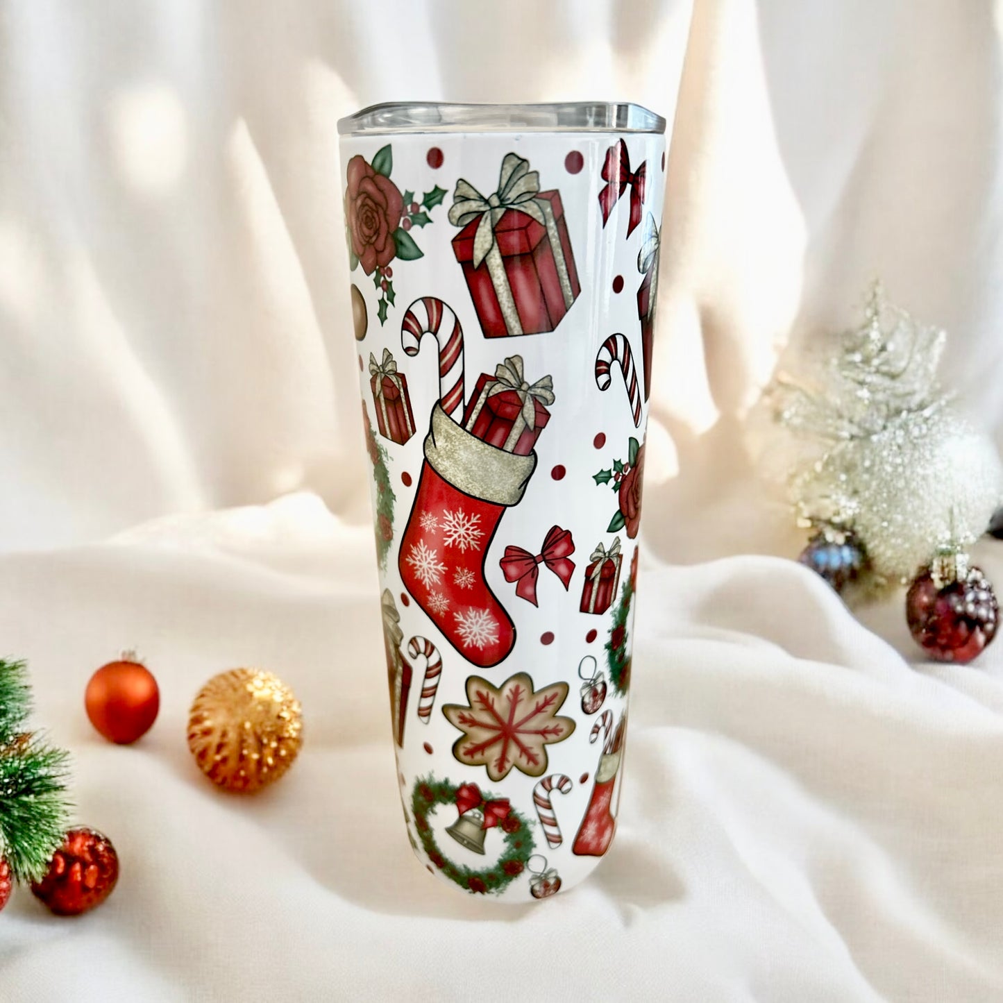 Christmas Reindeer 20oz Stainless Steel Tumbler