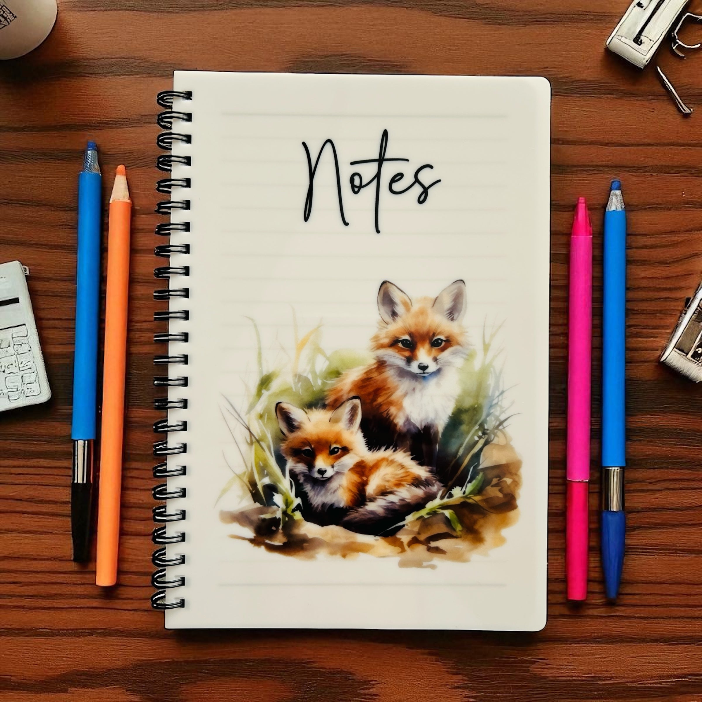 Mum & Cub Foxes Notebook