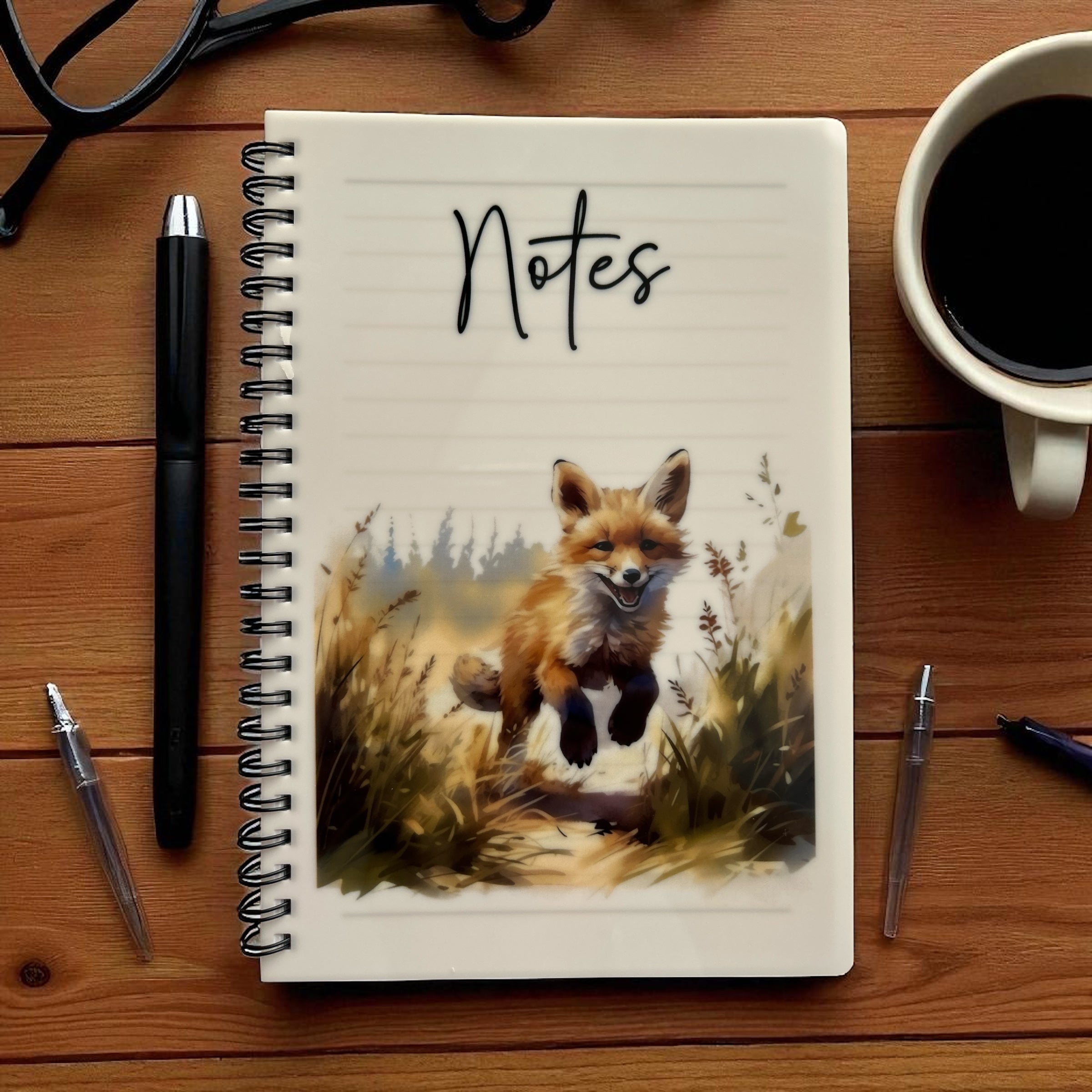 Playful Fox Notebook