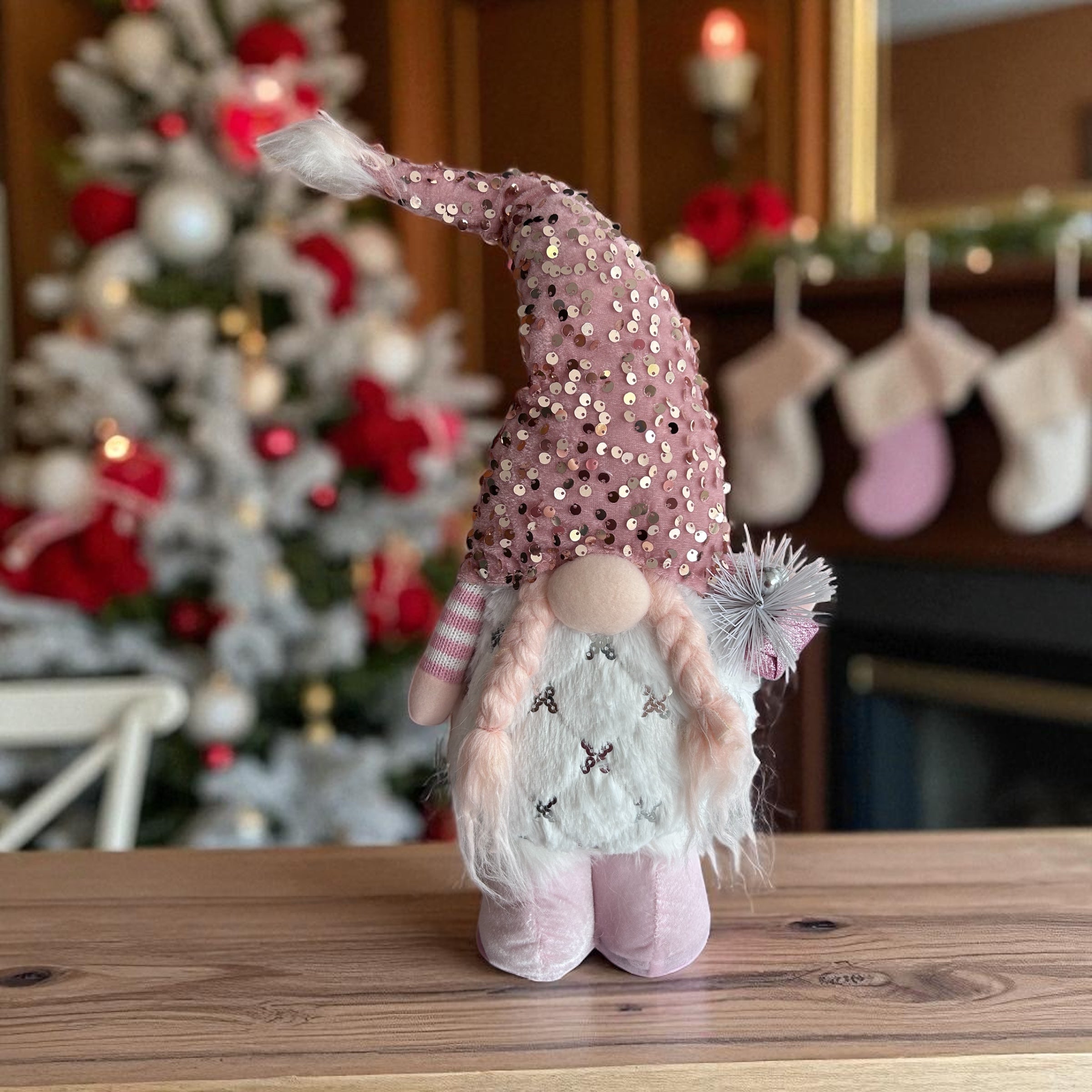 Pink Sparkle Festive Gonks 21" - 2 Options