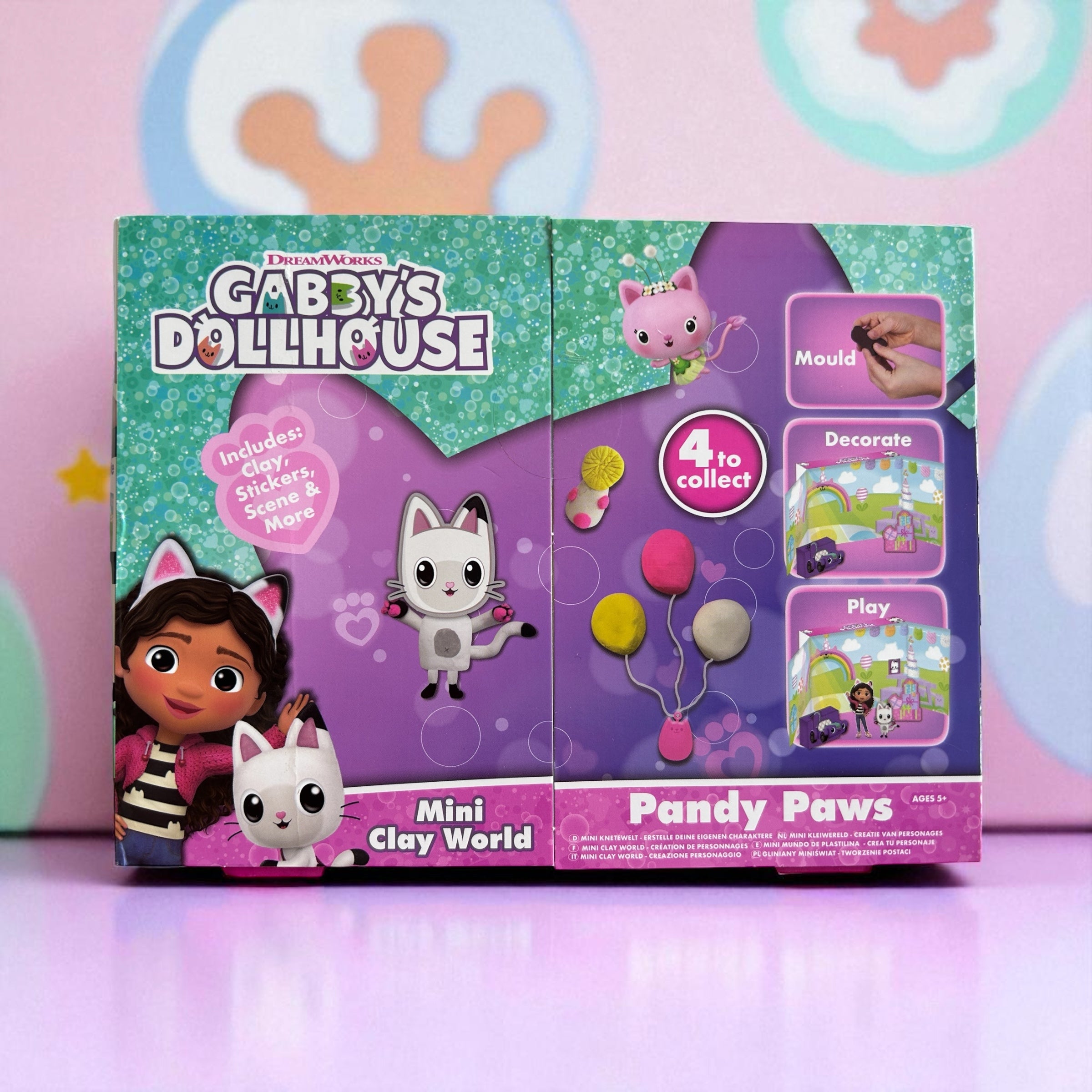 Official Gabby's Dollhouse Create Your Own Clay Character Set