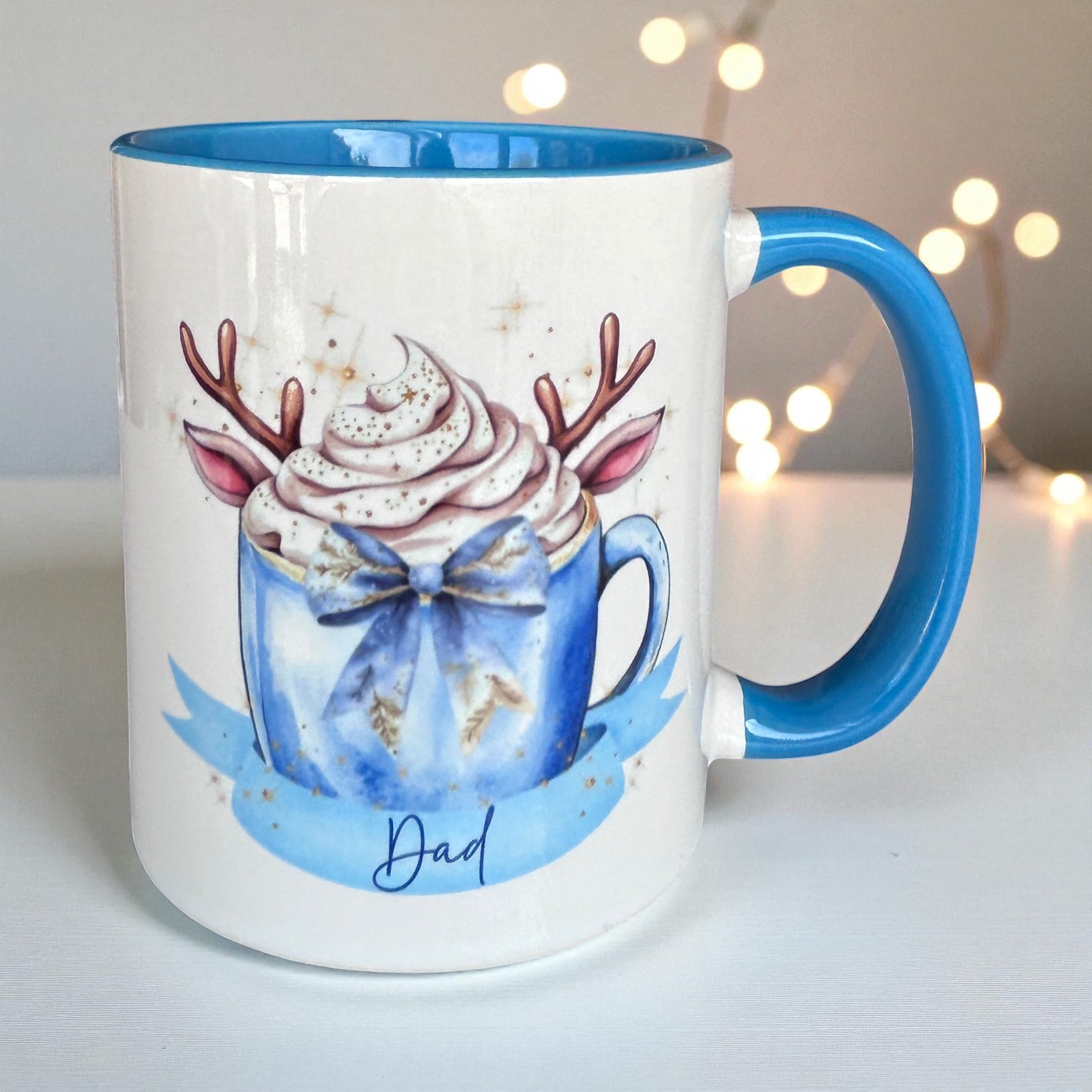 π Personalised Reindeer Mug β 11oz Festive Treat!