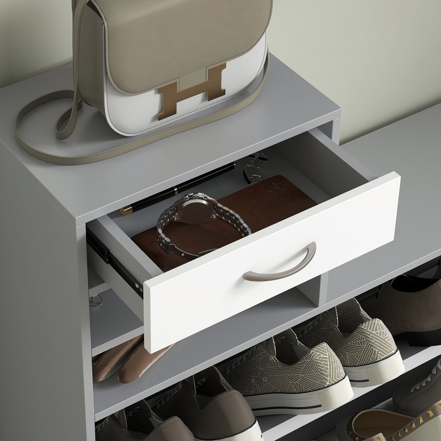 Three-in-One Hallway Storage Set - 3 Colour Options