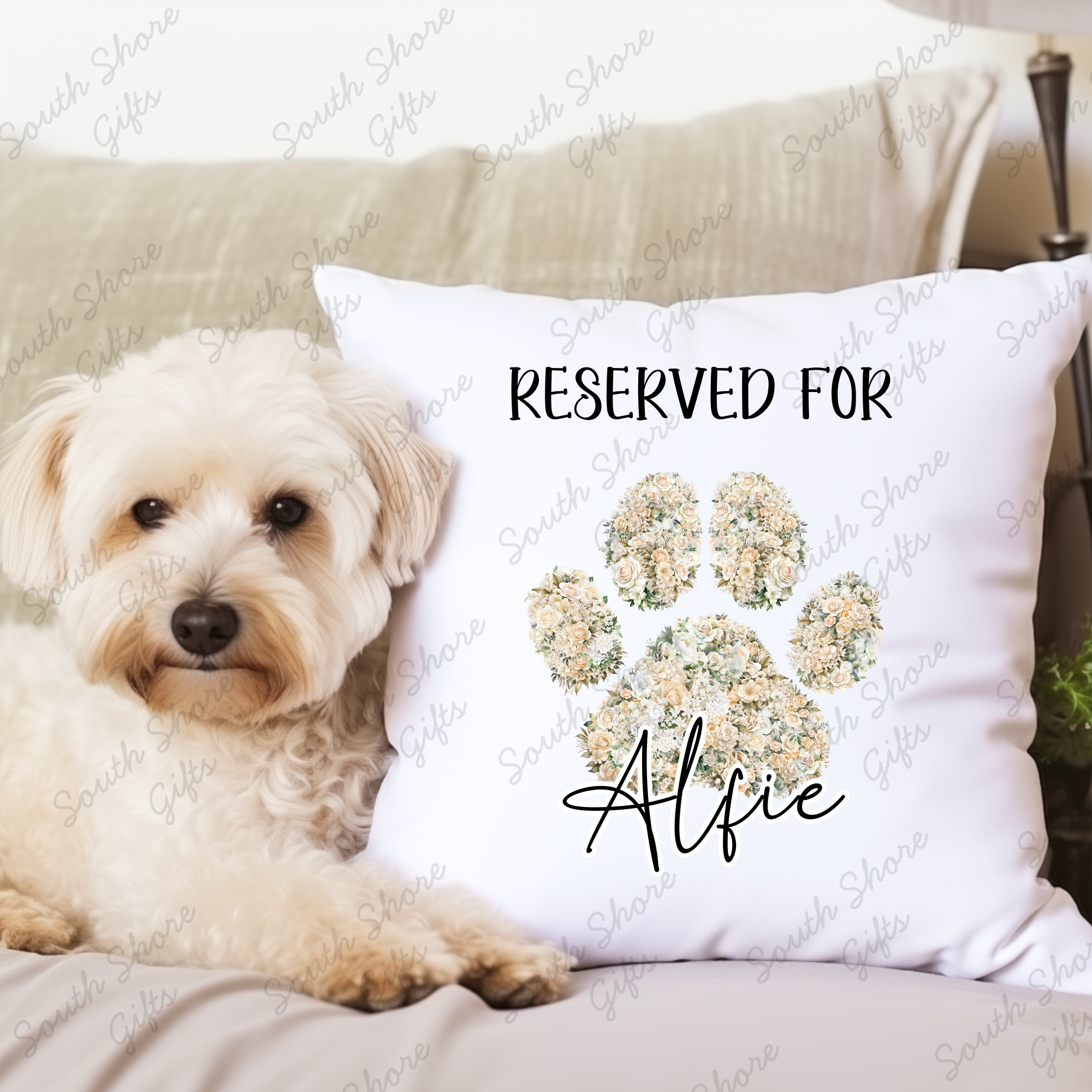 Personalised Reserved For Cushion
