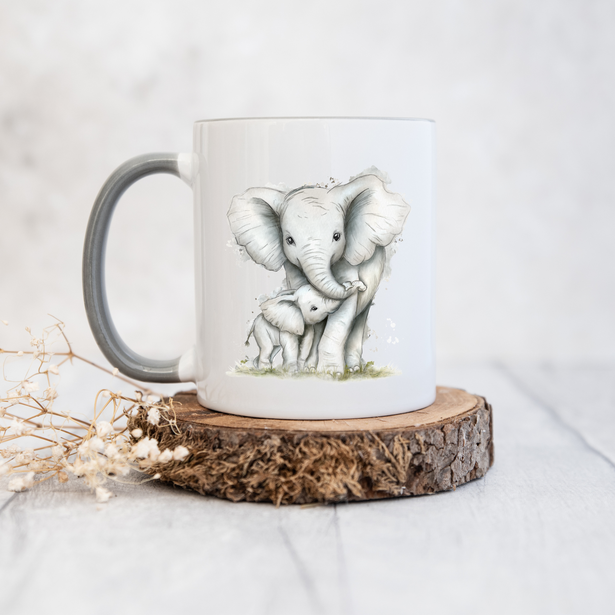 Mummy & Baby Elephant