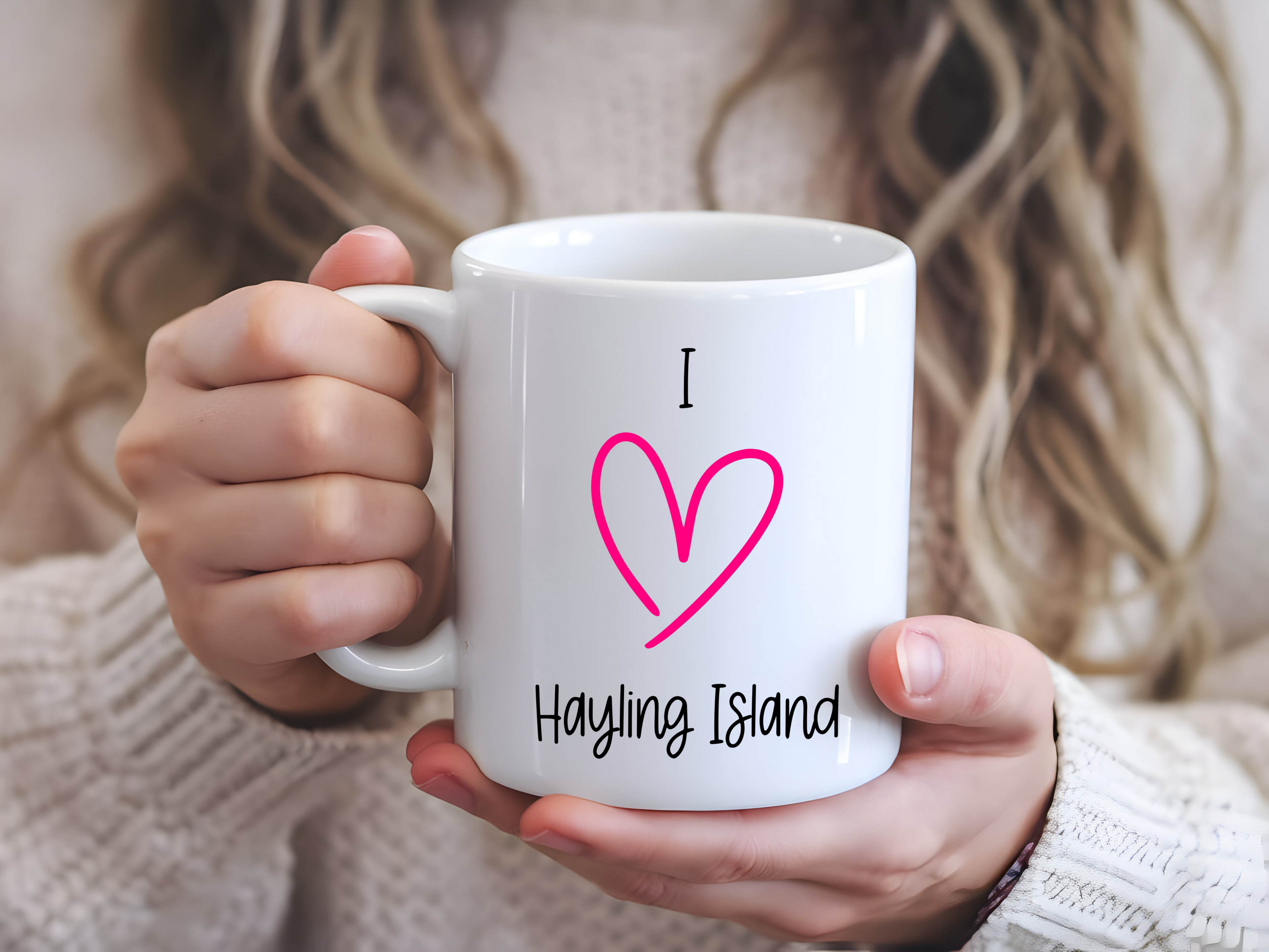 I Love Location Mugs - 2 Designs - Based on Hayling Island
