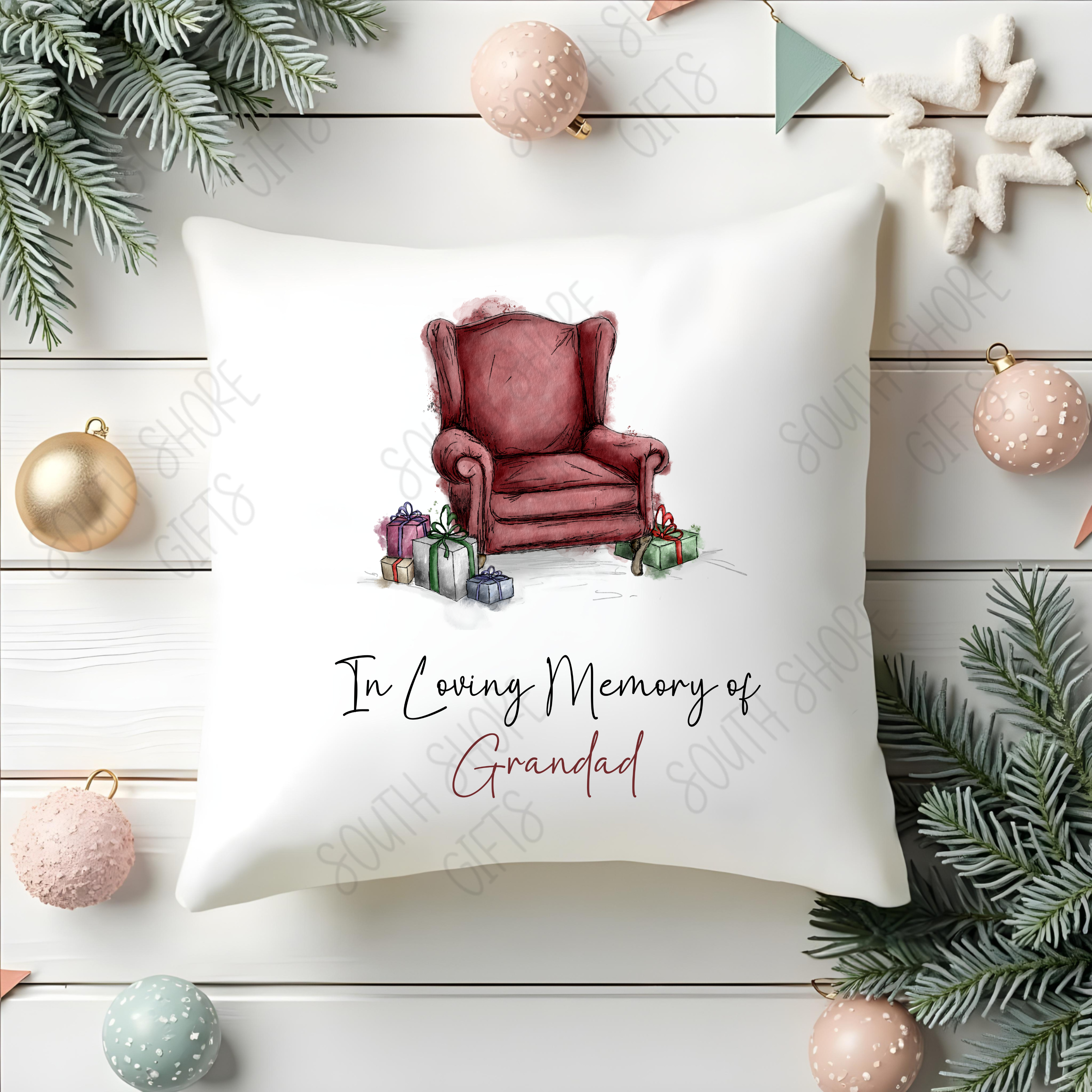 Empty Chair - In Loving Memory Personalised Cushion