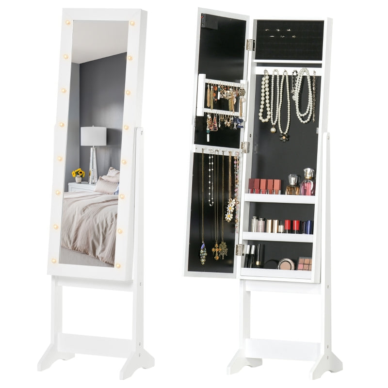 LED Mirrored Jewellery Cabinet
