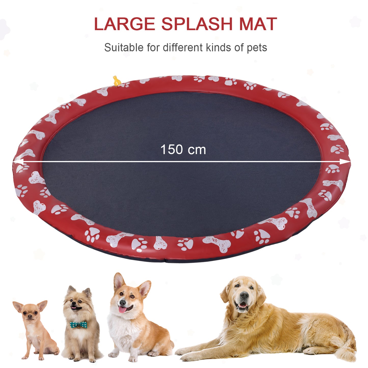 170cm Splash Pad Sprinkler for Pets