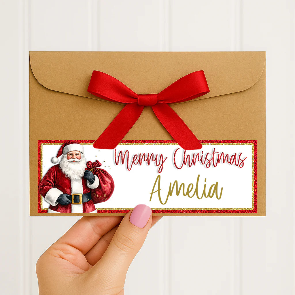 Personalised Gift Envelope with Ribbon