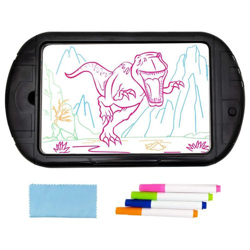 Kid's 15.4 Inch Magic LED Light Dinosaur Pictures Magic Drawing Board