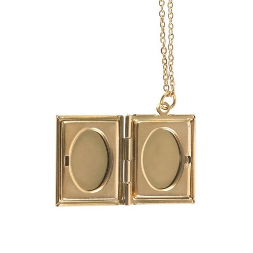 Book Shaped Locket Necklace