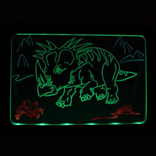 Kid's 15.4 Inch Magic LED Light Dinosaur Pictures Magic Drawing Board