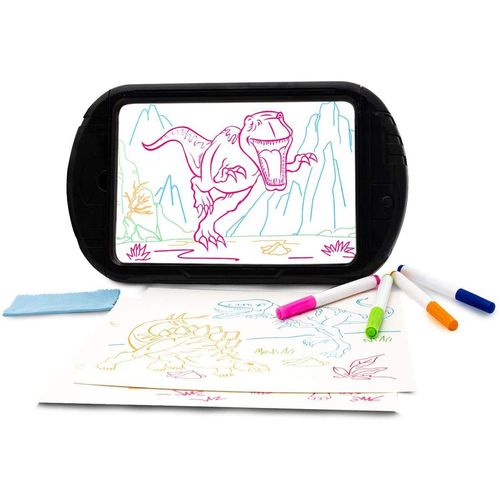 Kid's 15.4 Inch Magic LED Light Dinosaur Pictures Magic Drawing Board