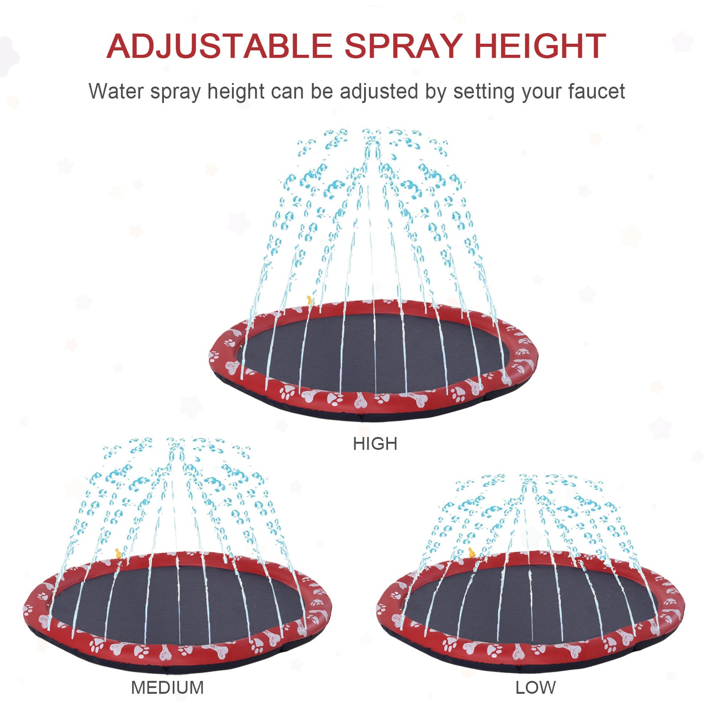 170cm Splash Pad Sprinkler for Pets