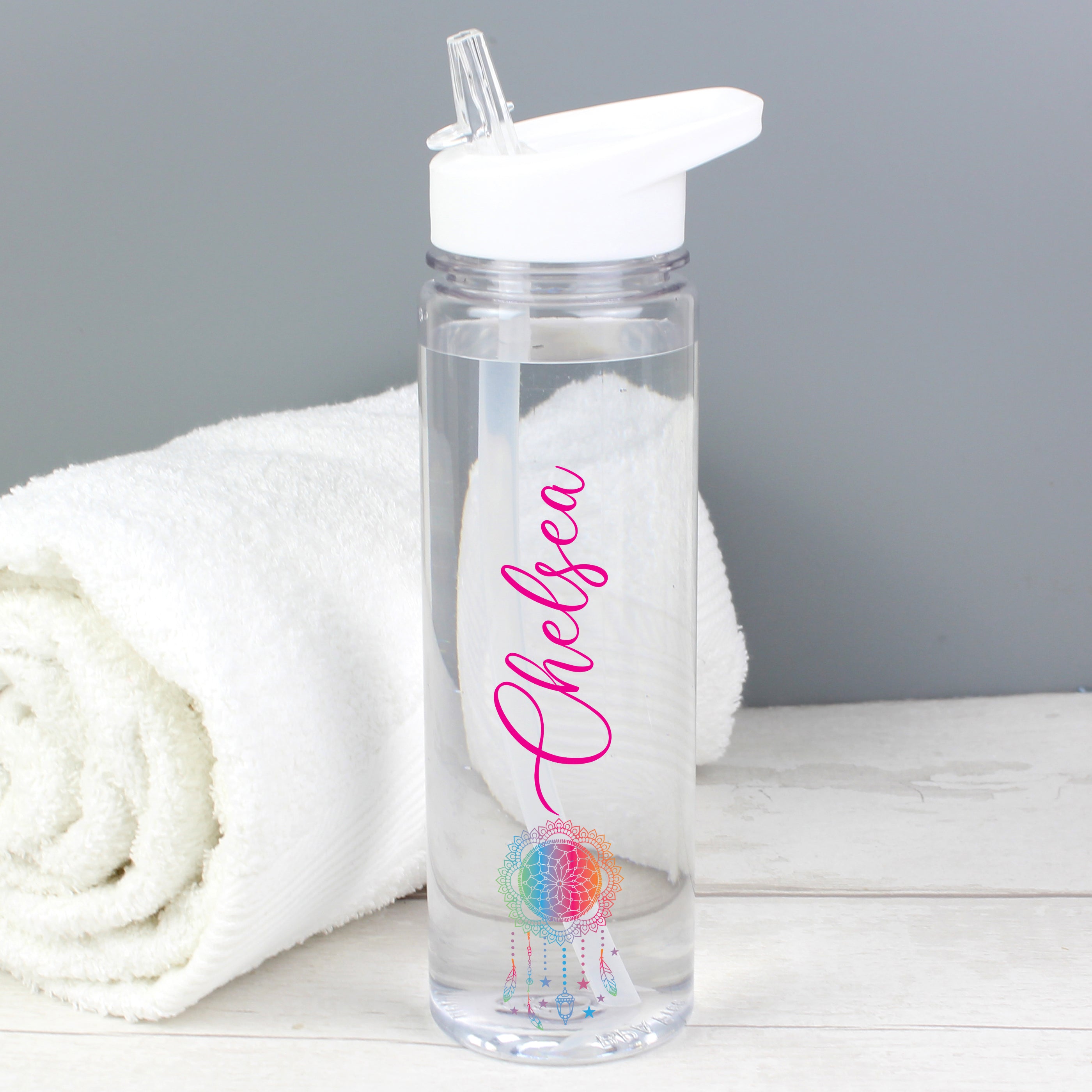 Personalised Dream Catcher Name Only Island Water Bottle