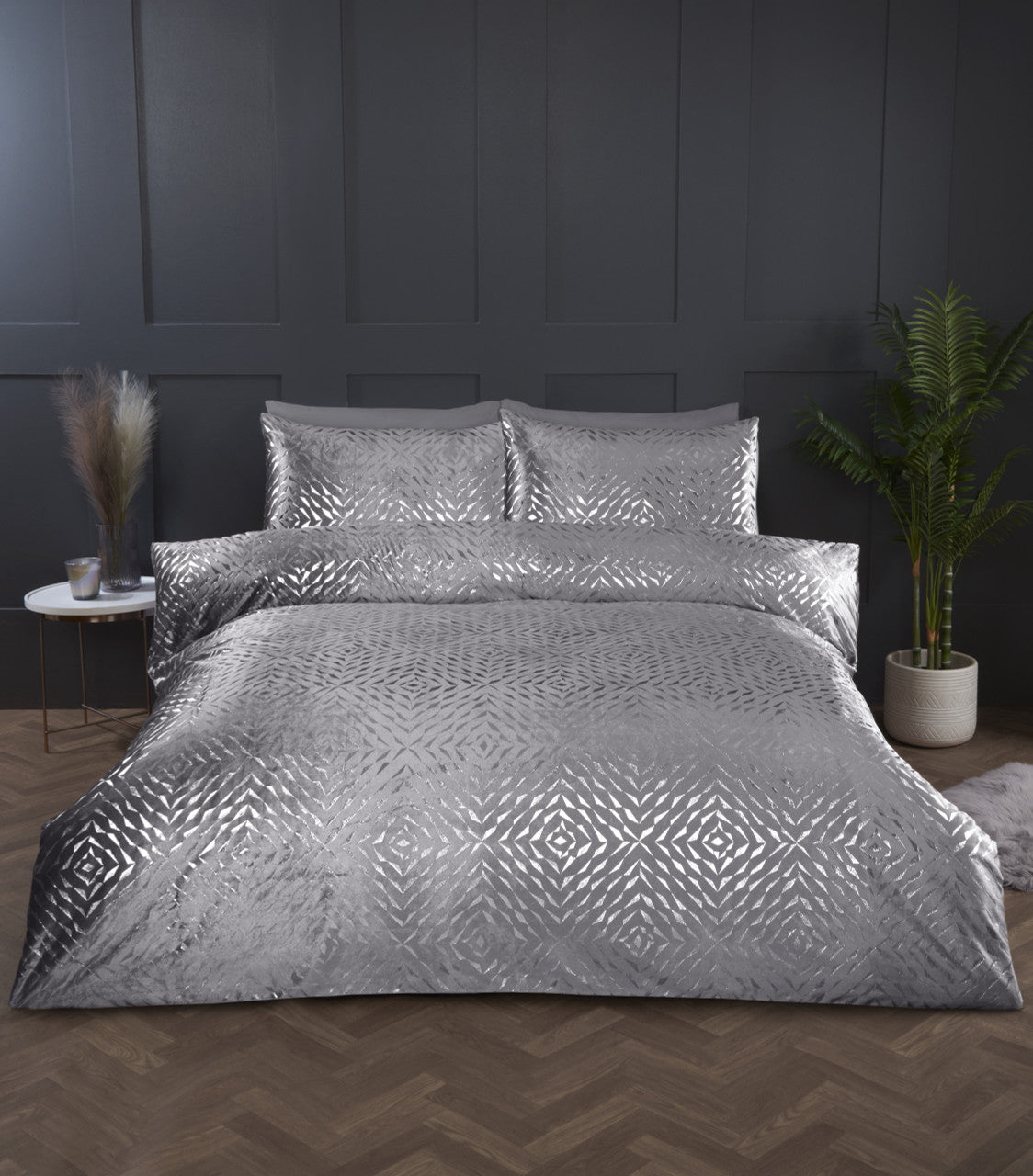 Bellagio Duvet Set - Blush or Silver