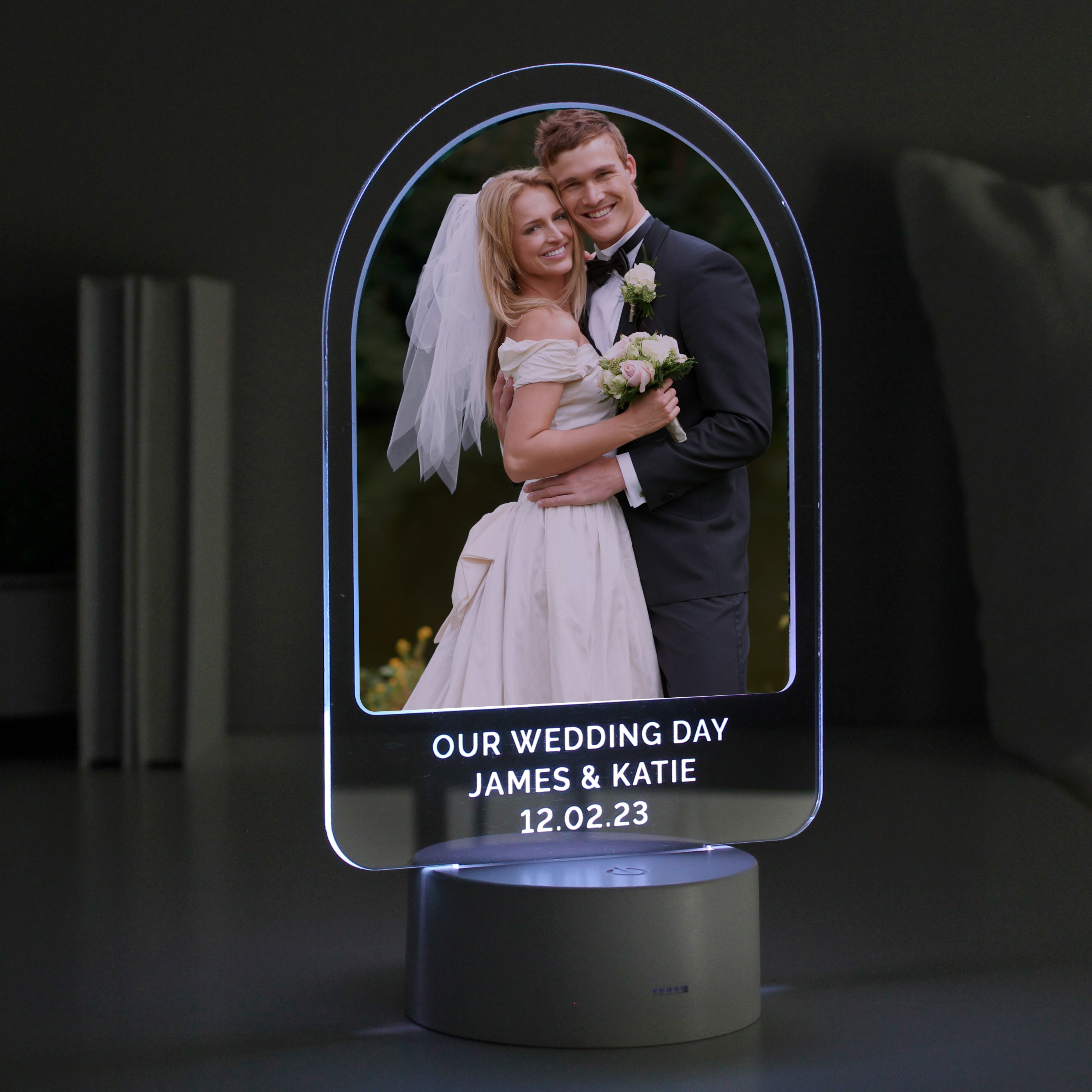 Personalised Free Text Photo Upload LED Colour Changing Light